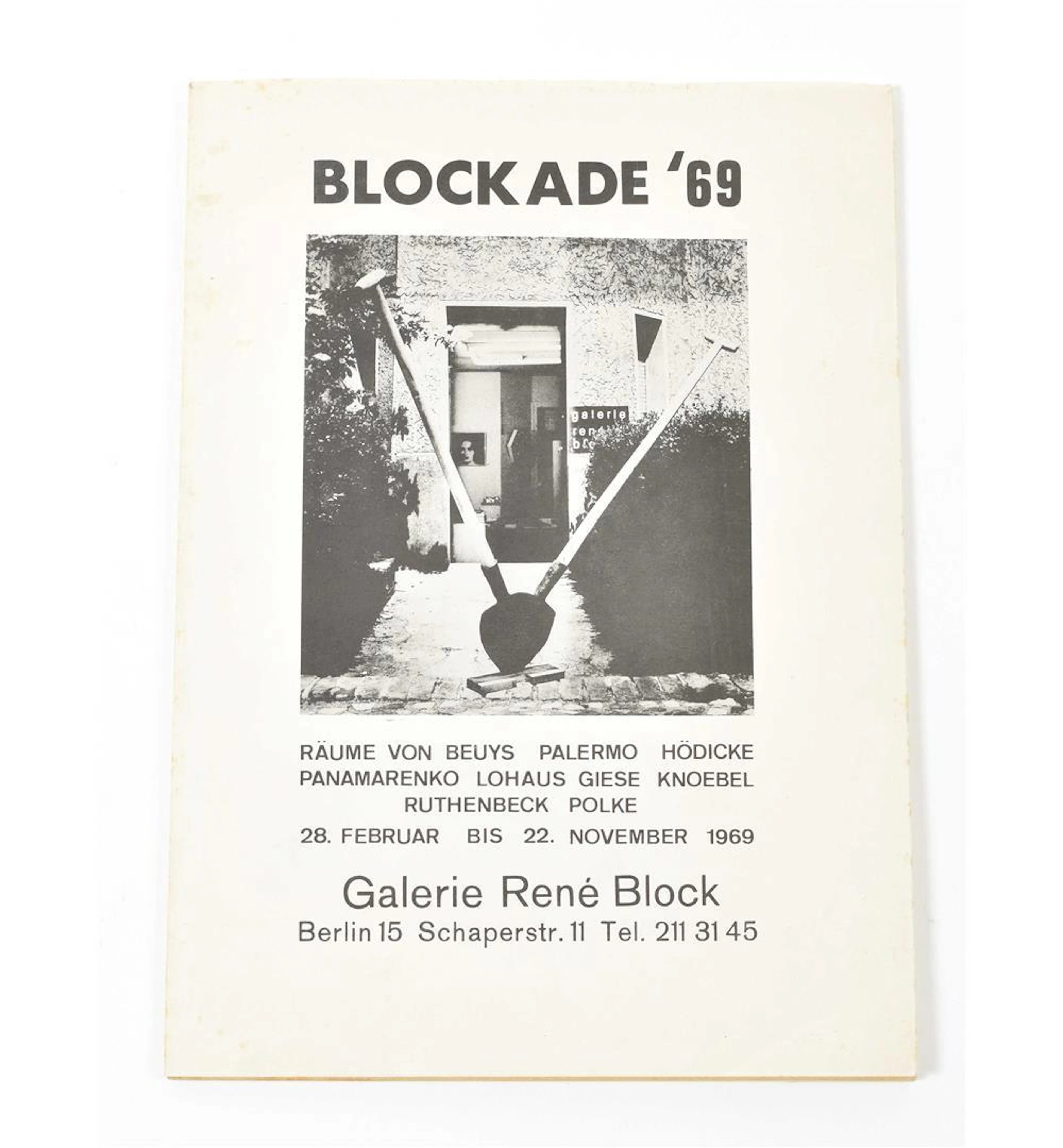 [GROUNDBREAKING GROUP SHOW CATALOGUES 1960/70S] BLOCKADE 69