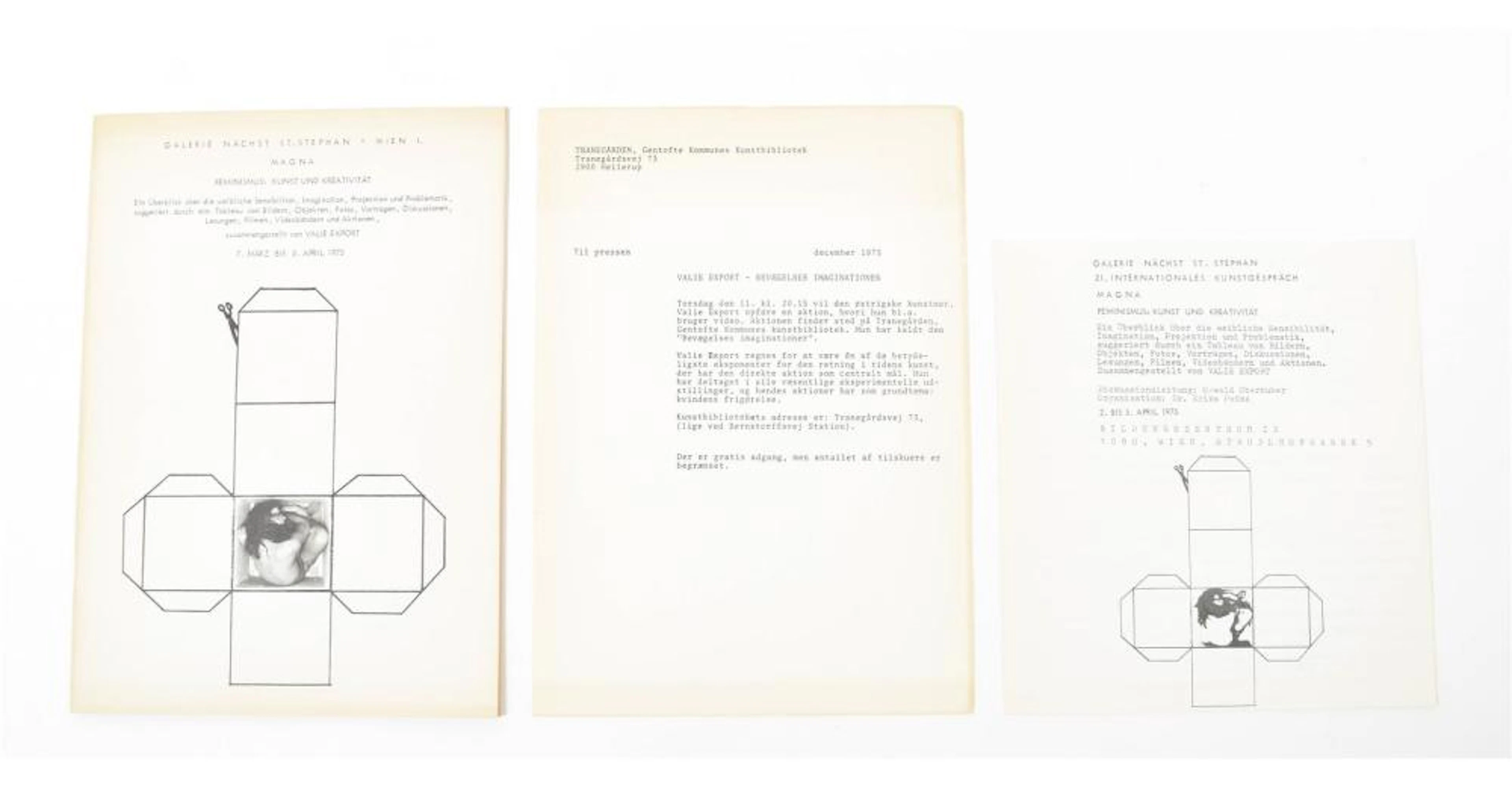[GROUNDBREAKING GROUP SHOW CATALOGUES 1960/70S] VALIE EXPORT