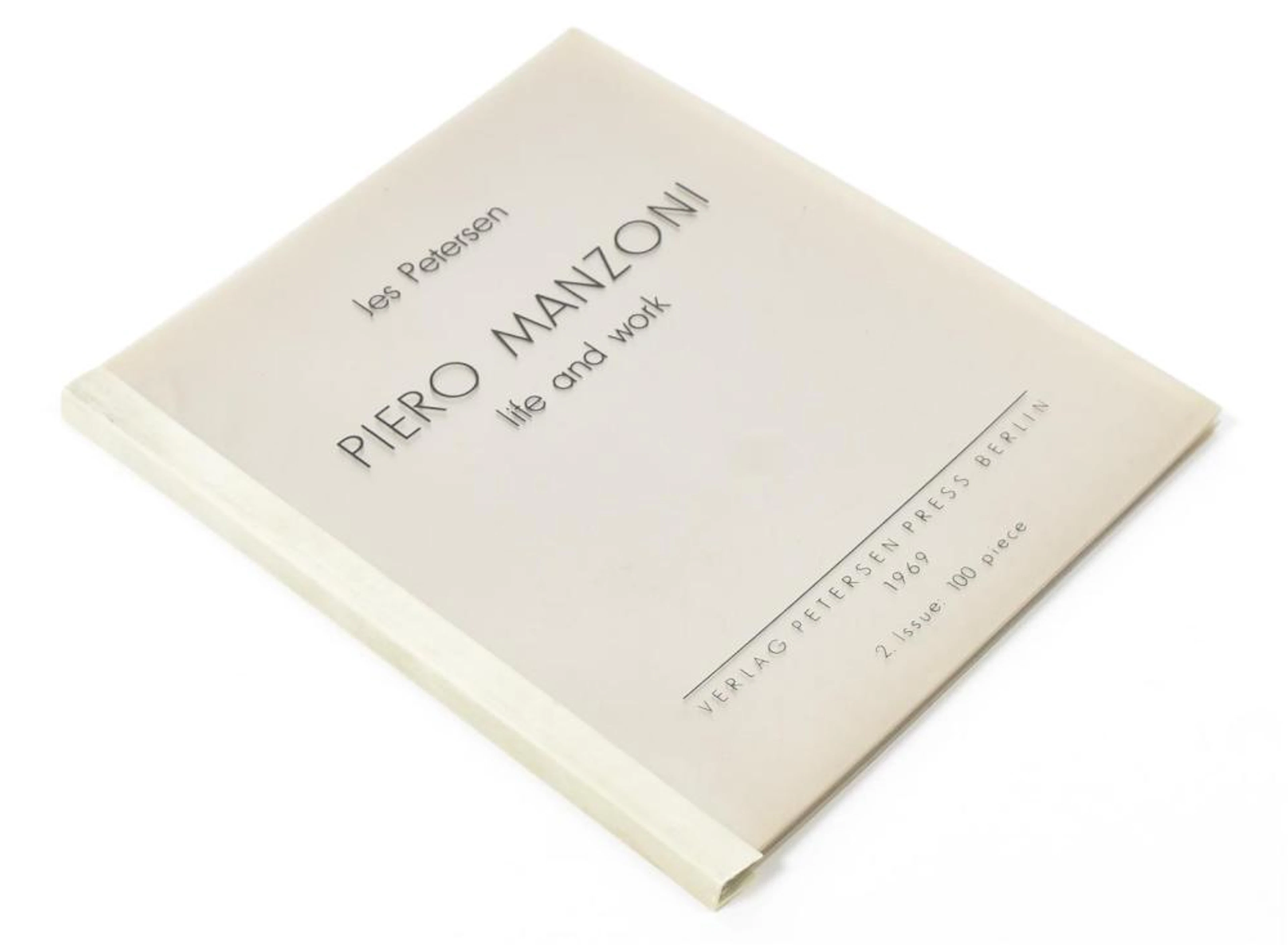 [1960S] PIERO MANZONI, LIFE AND WORKS. BERLIN, VERLAG PETERSEN PRESS, 1969