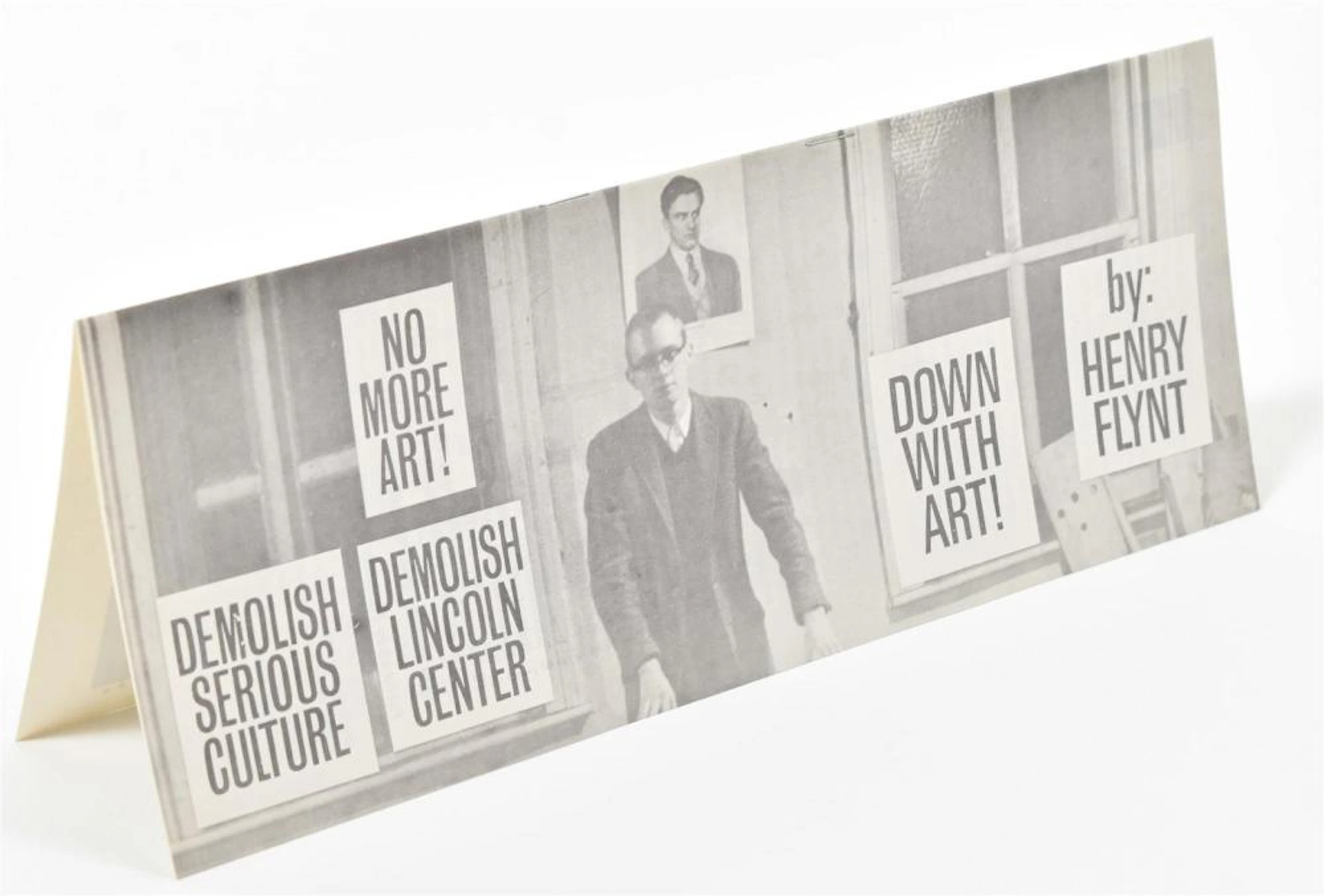 [FLUXUS] HENRY FLYNT, DOWN WITH ART! NEW YORK, FLUXPRESS, 1968
