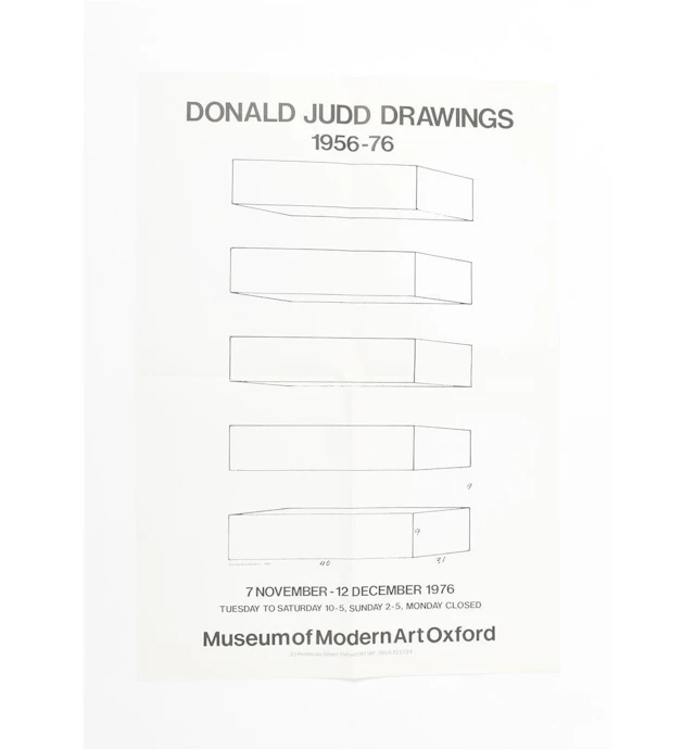 DONALD JUDD, TWO POSTERS