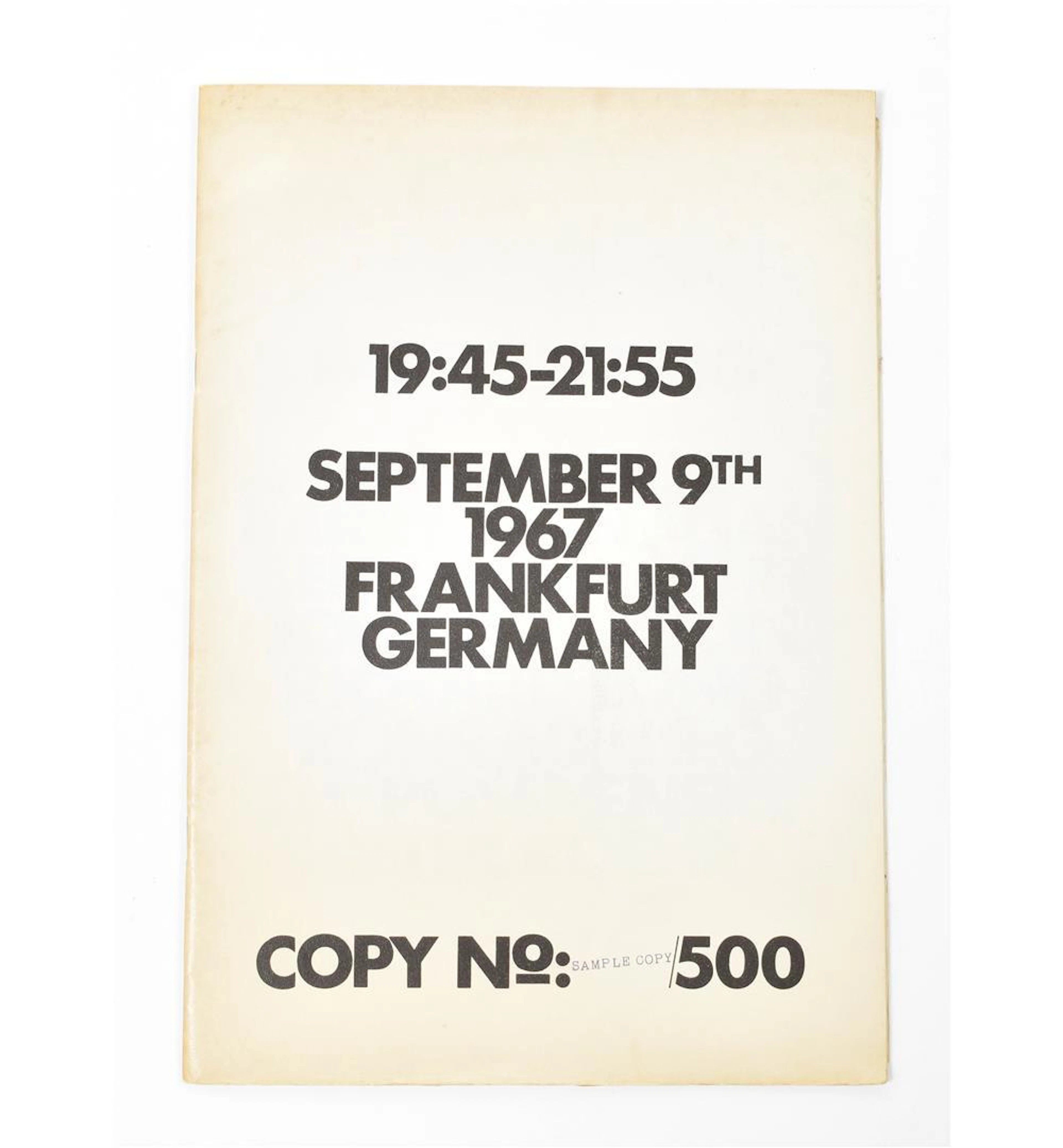 [GROUNDBREAKING GROUP SHOW CATALOGUES 1960/70S] 19:45-21:55