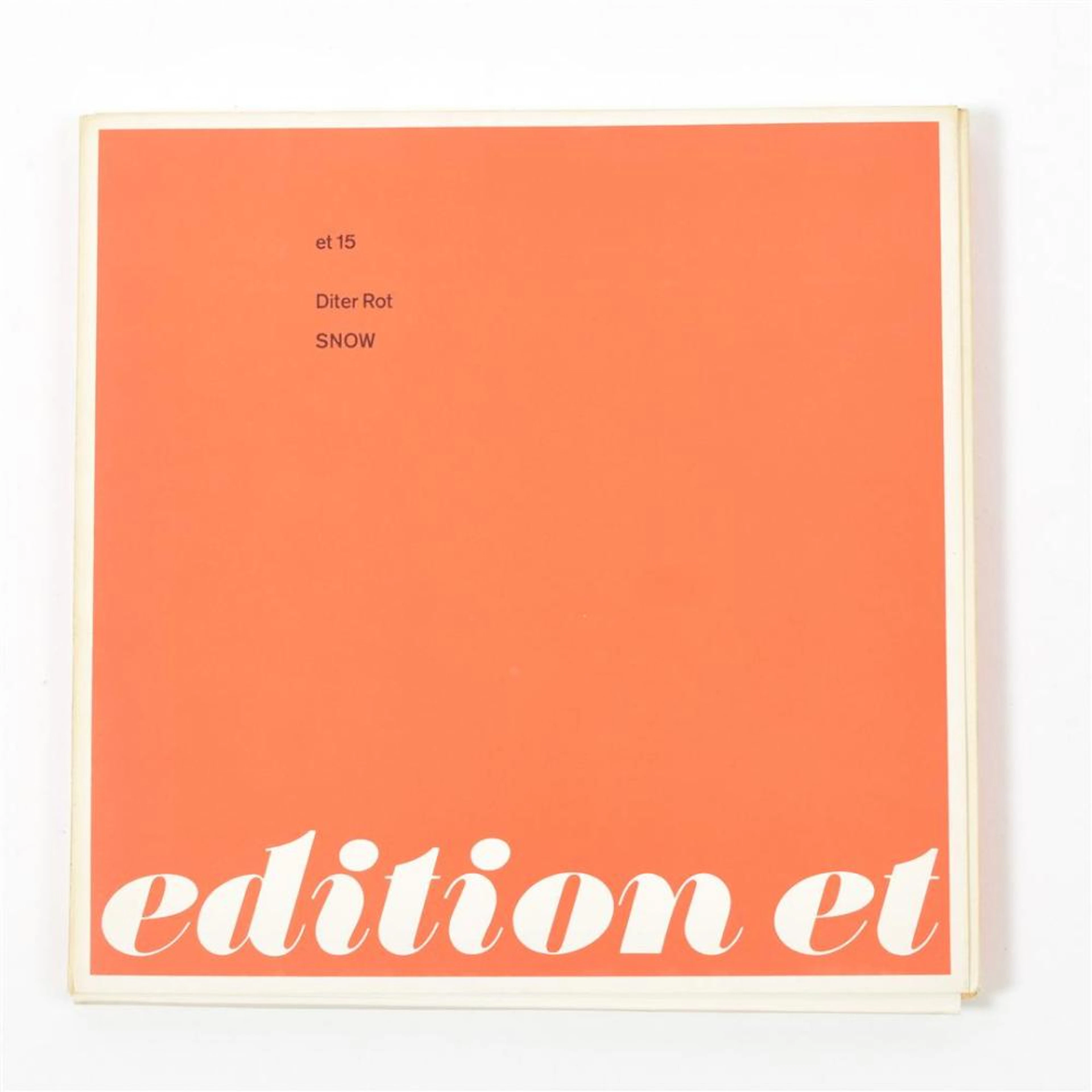 EDITION ET NO.15, SNOW BY DIETER ROTH