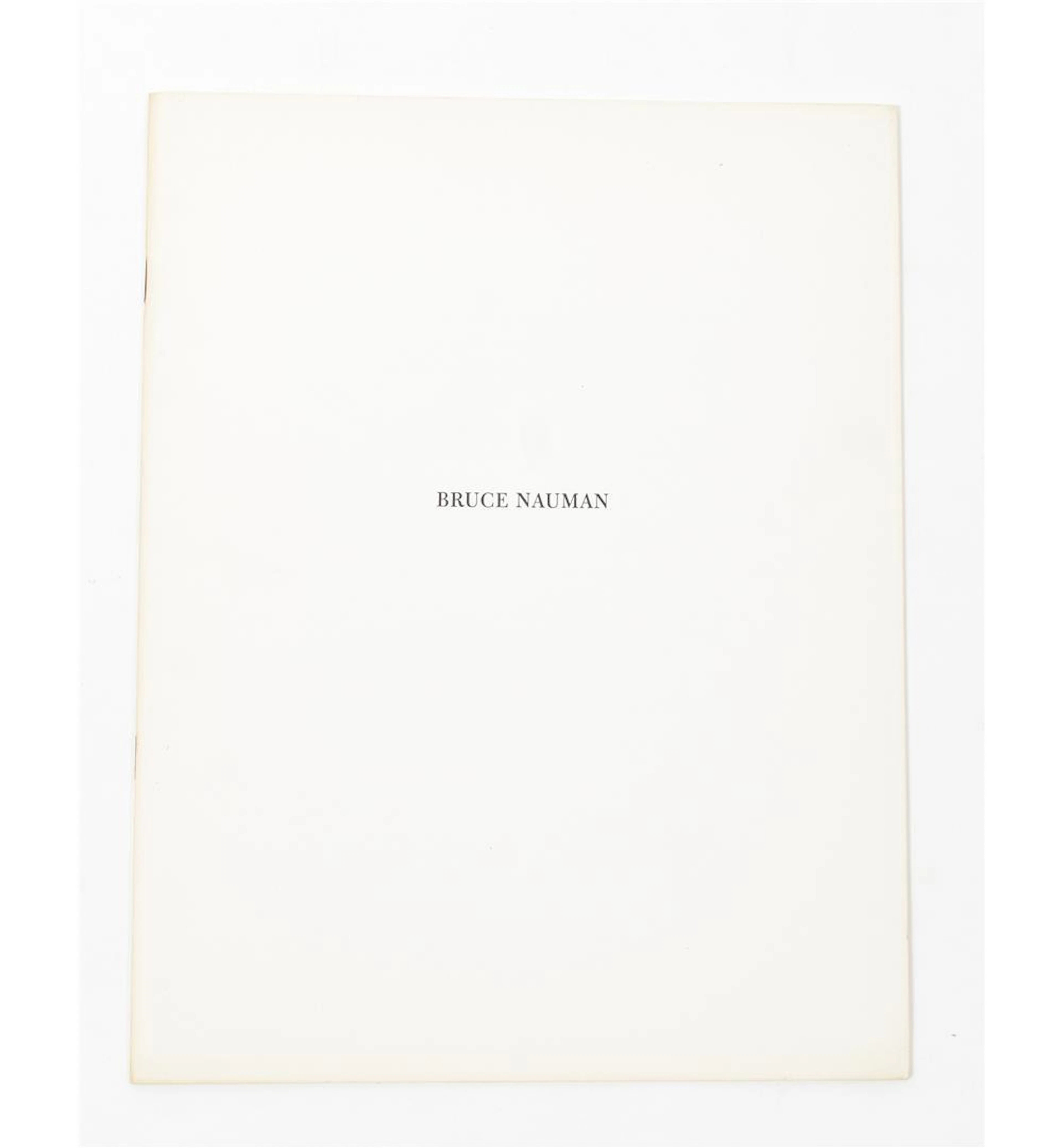 [1970S] BRUCE NAUMAN, LEO CASTELLI GALLERY, NEW YORK, 1968