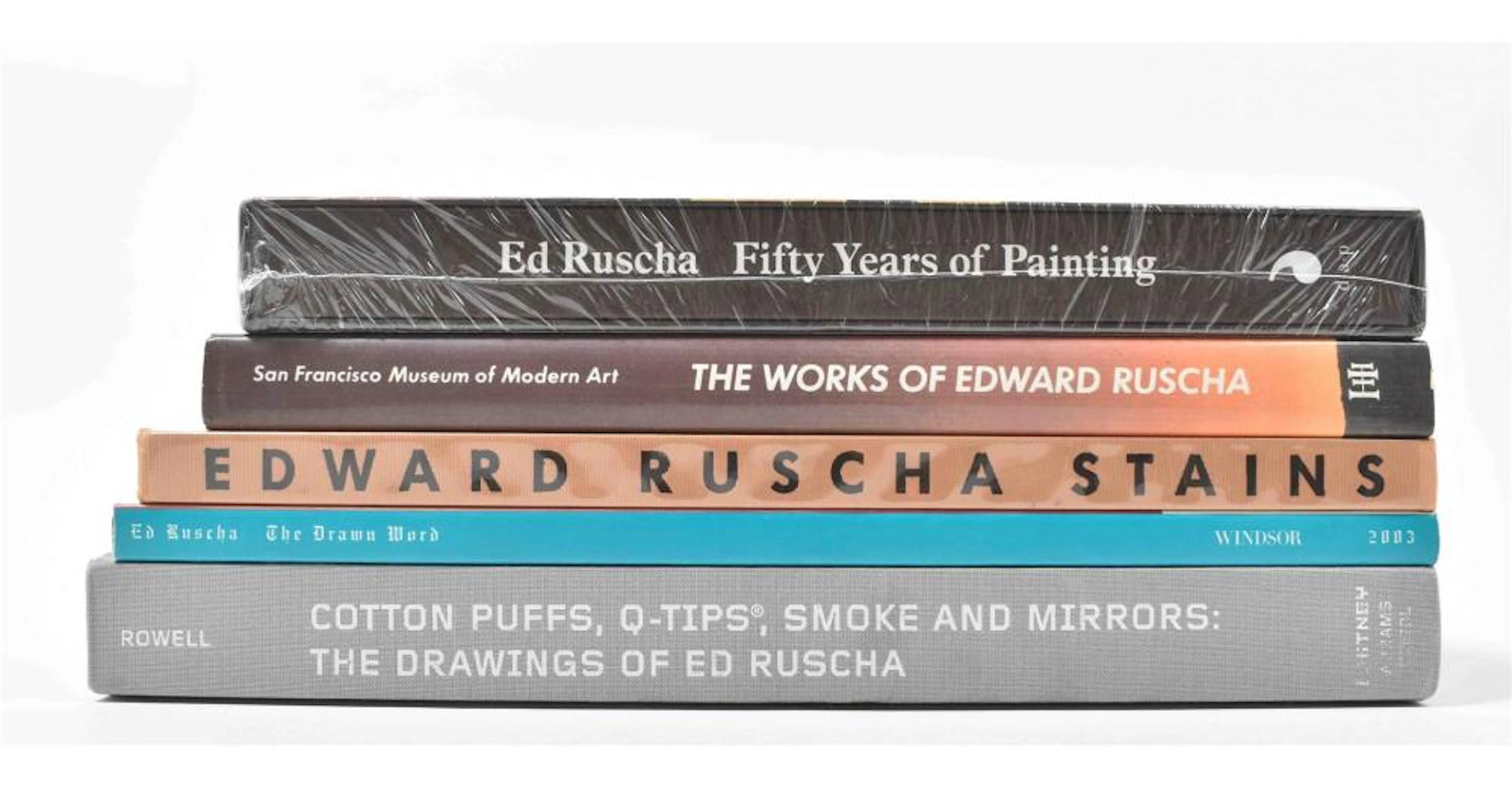 [PHOTOBOOKS] LOT OF FIVE PHOTOBOOKS ON THE ART OF EDWARD RUSCHA