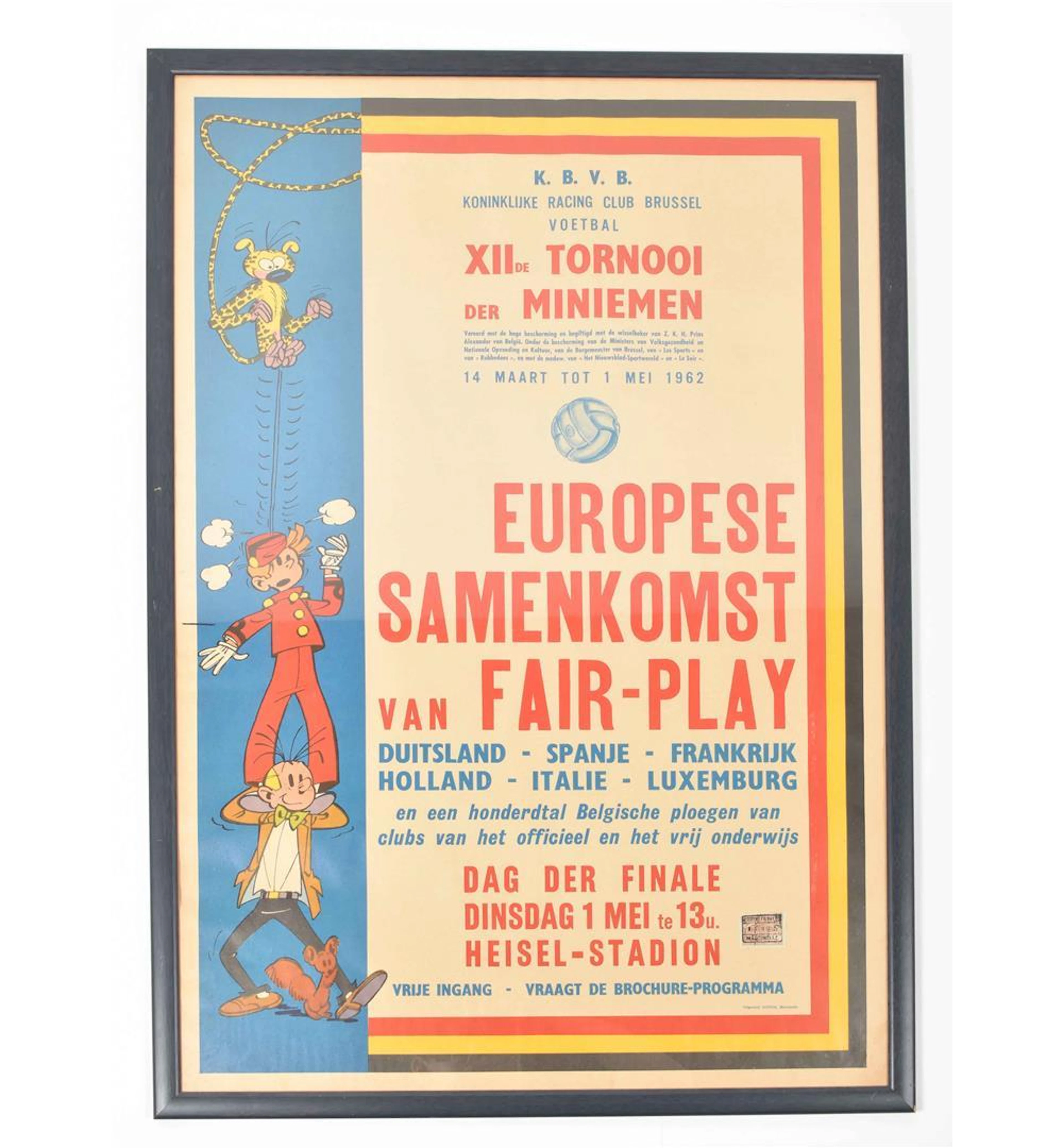 [COMICS] [FOOTBALL] FRANQUIN, A. POSTER FOR THE XXIIDE TORNOOI DER MINIEME