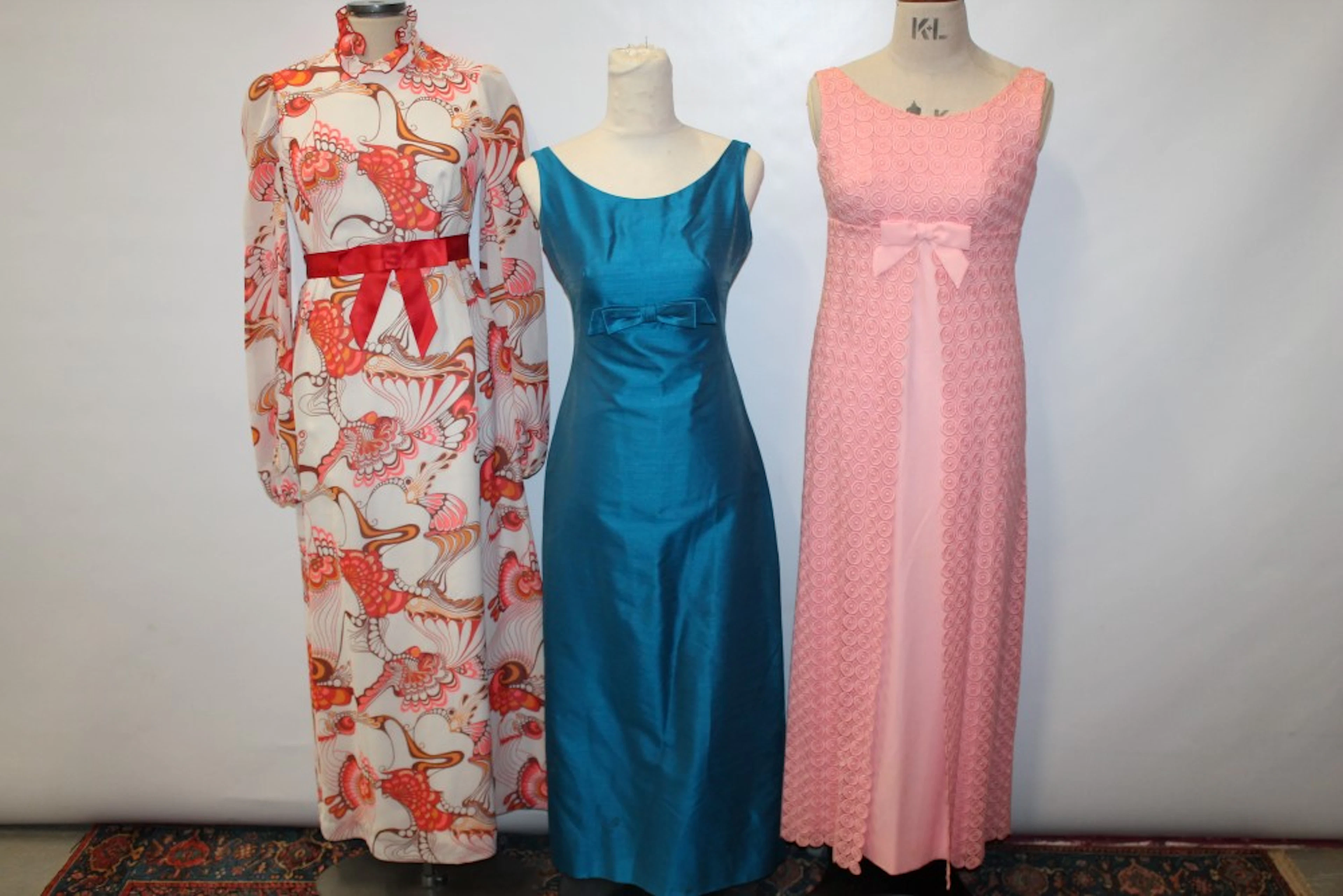 Ladies' vintage clothing - 1950s and early 1960s evening dresses including
