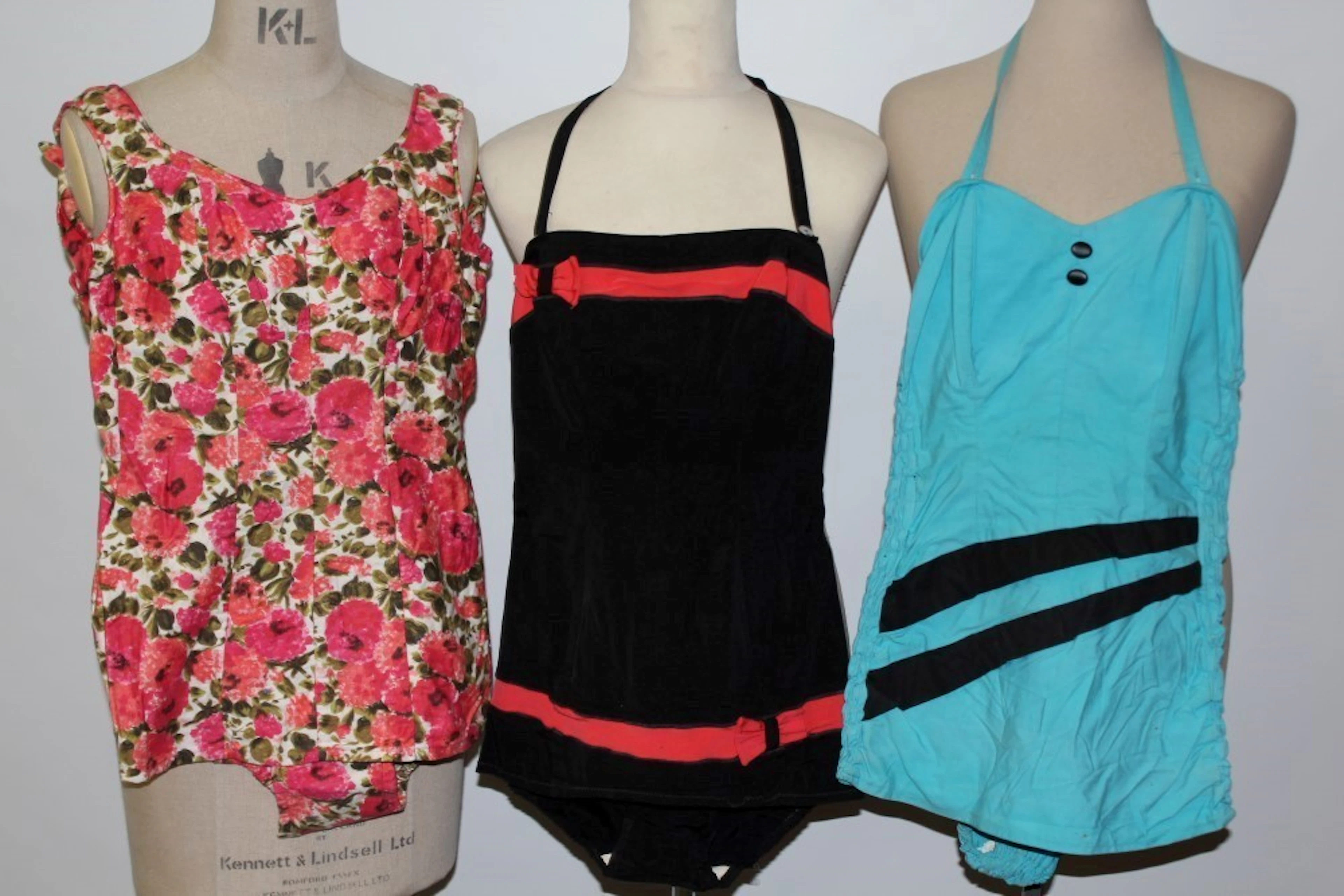 Ladies' vintage swimming costumes - 1950s period