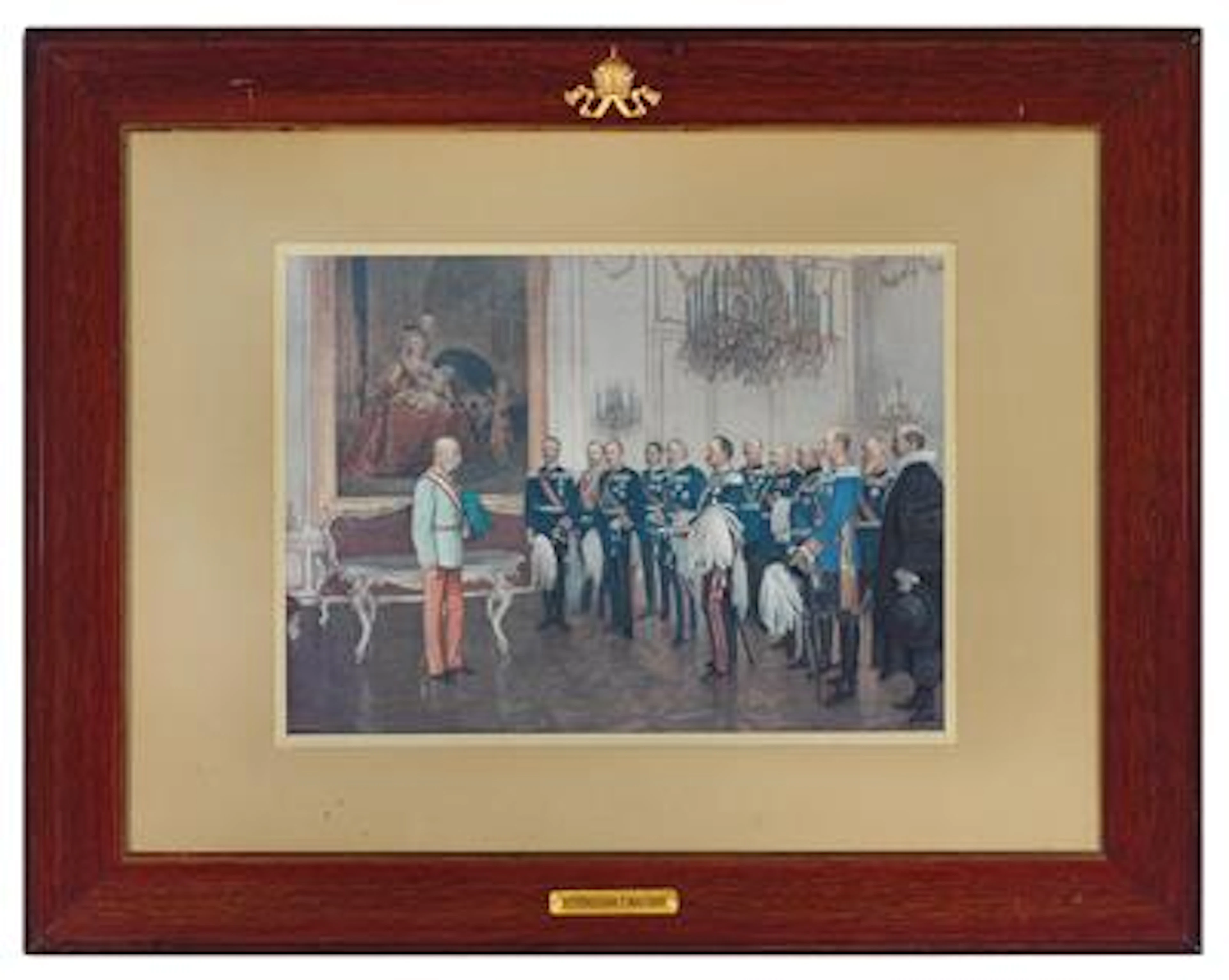 Emperor Franz Joseph I of Austria – homage of the Germand confederation