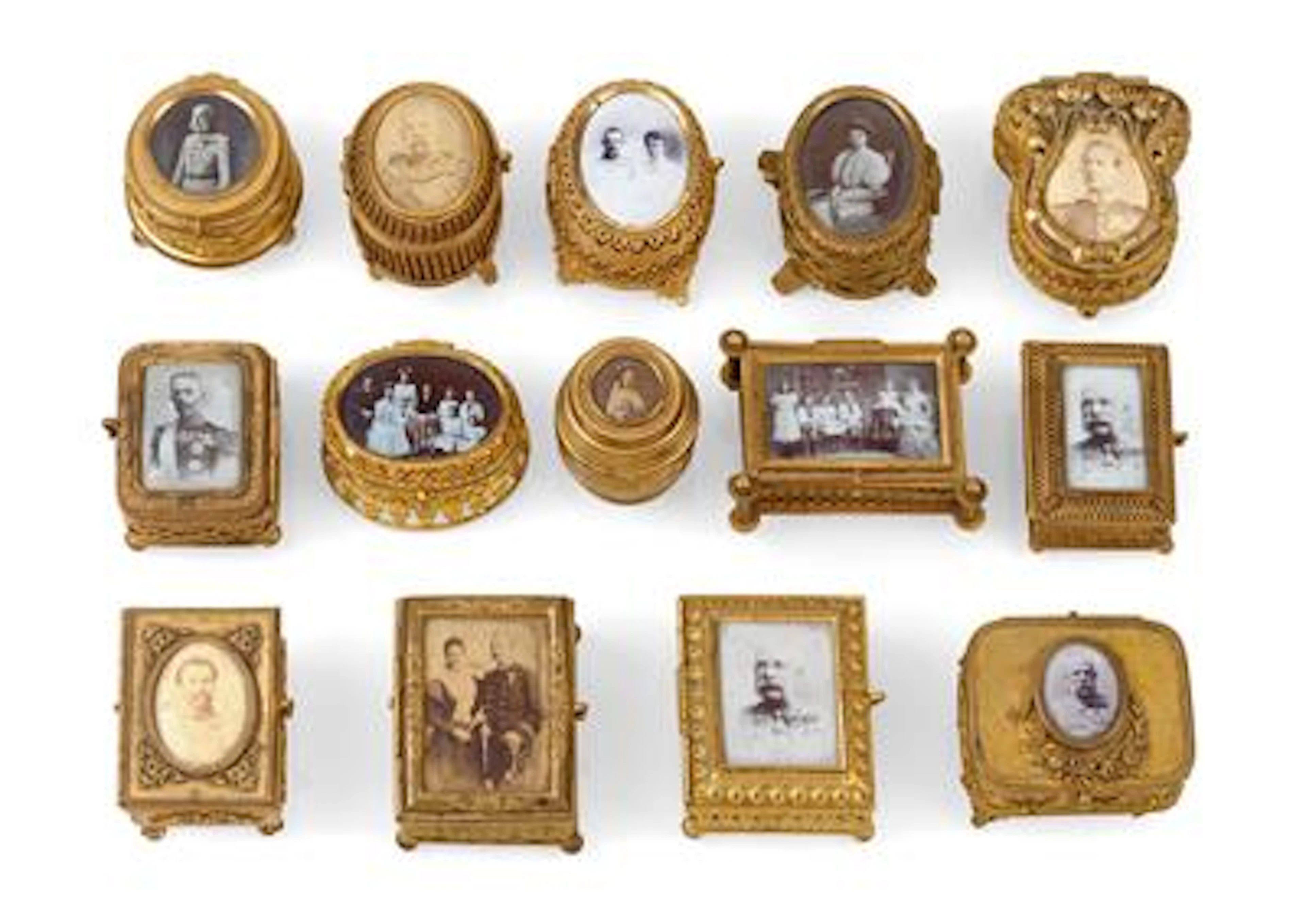 Imperial Austrian court - collection of court table bonbonnieres