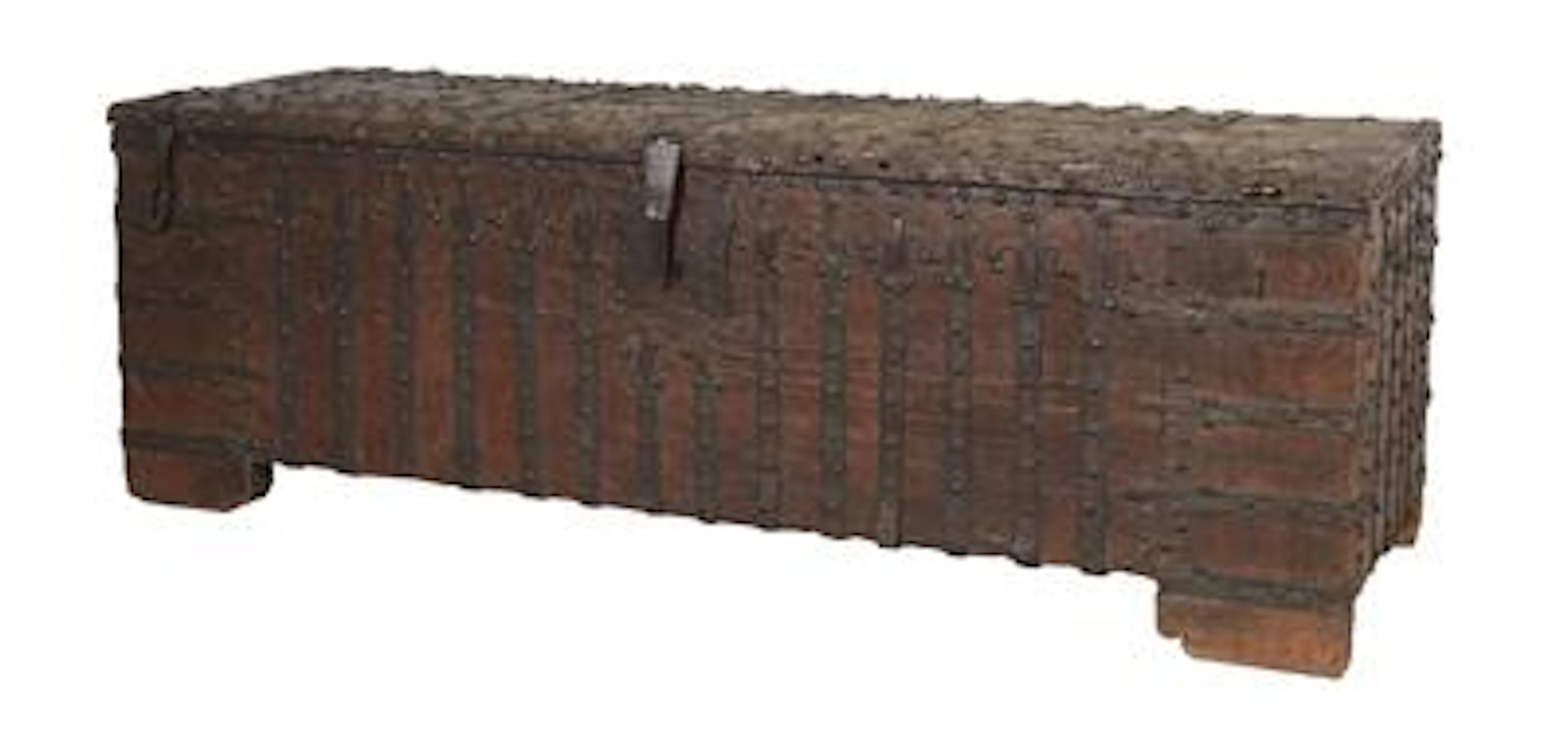 Rare late Gothic Iron-Mounted Chest