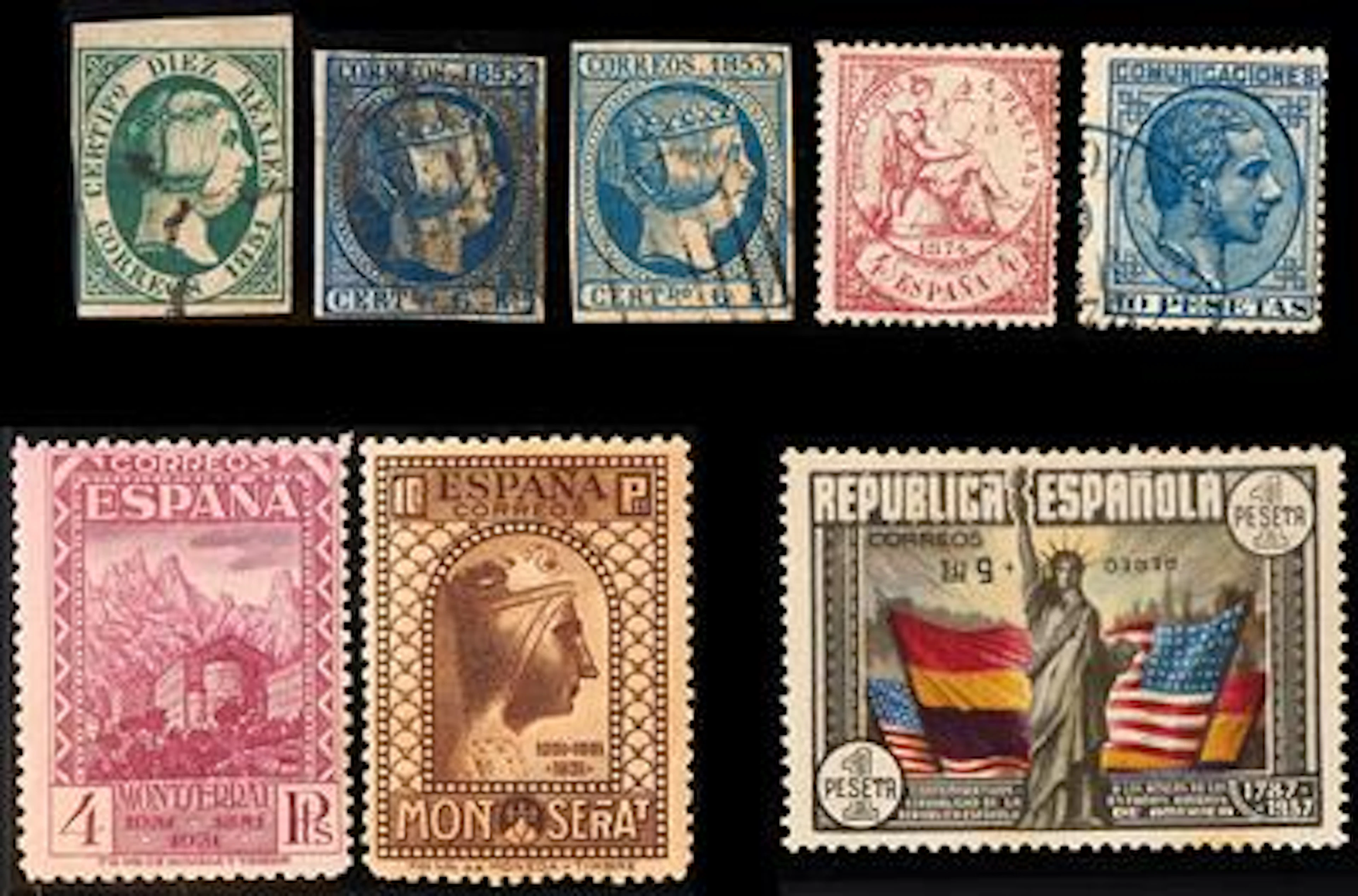 gestempelt/*/**/(*) - Reichh. Sammlung Spanien ab 1850