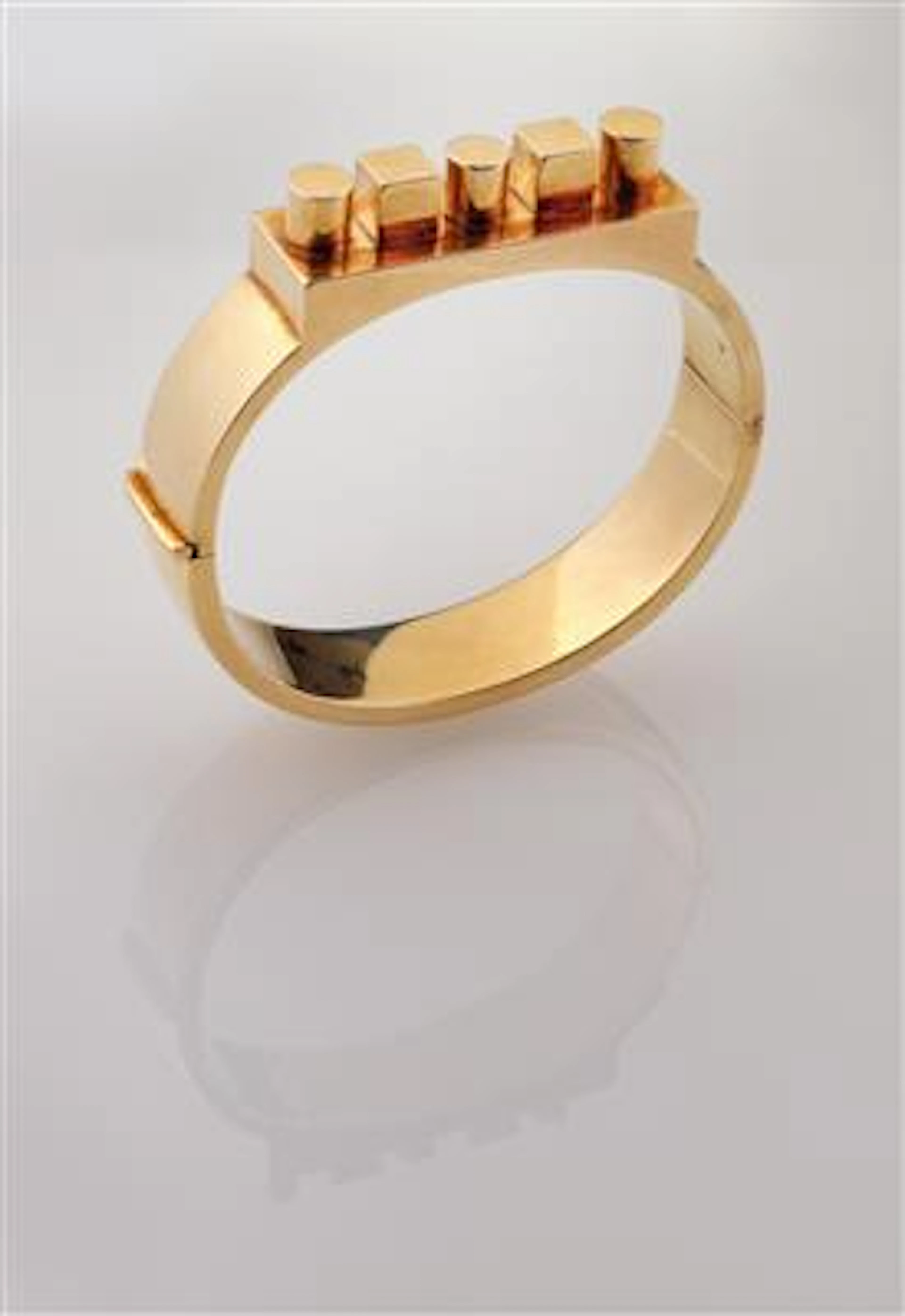 Gold bracelet, designed by Hans Hollein *