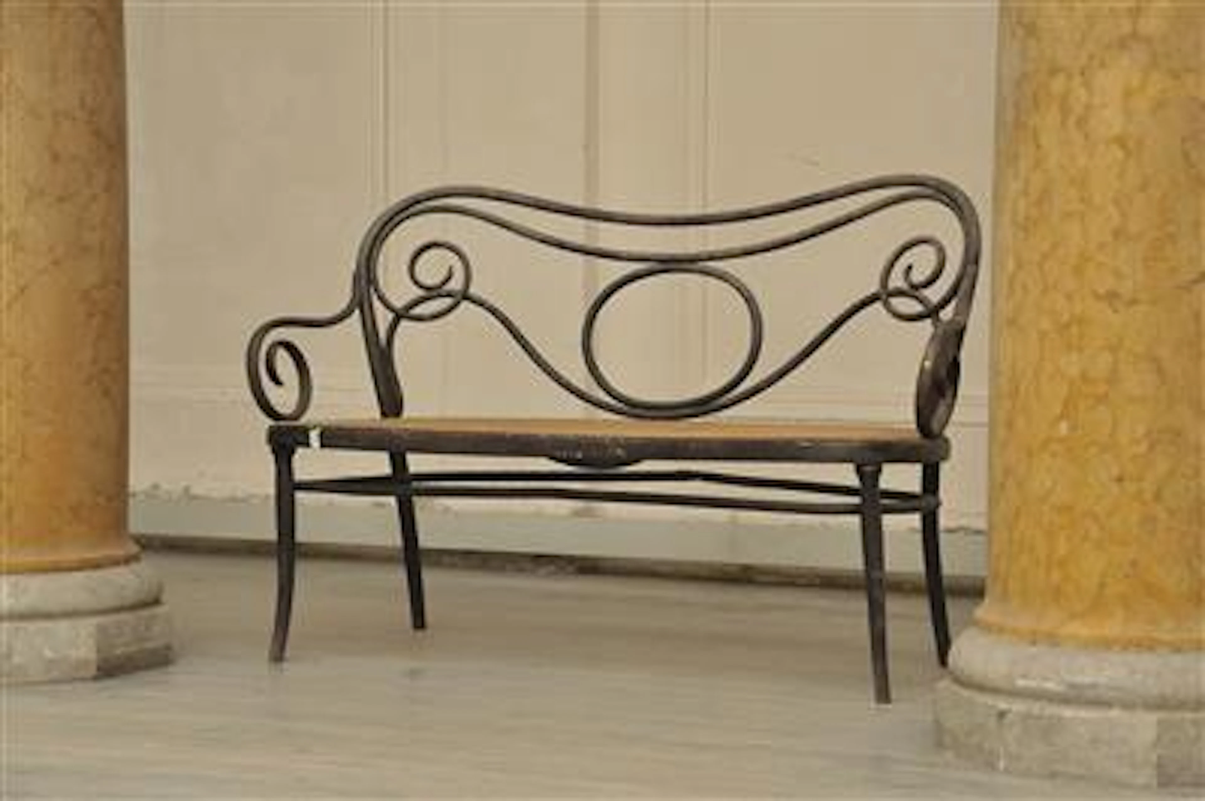 Jugendstil-Sitzbank