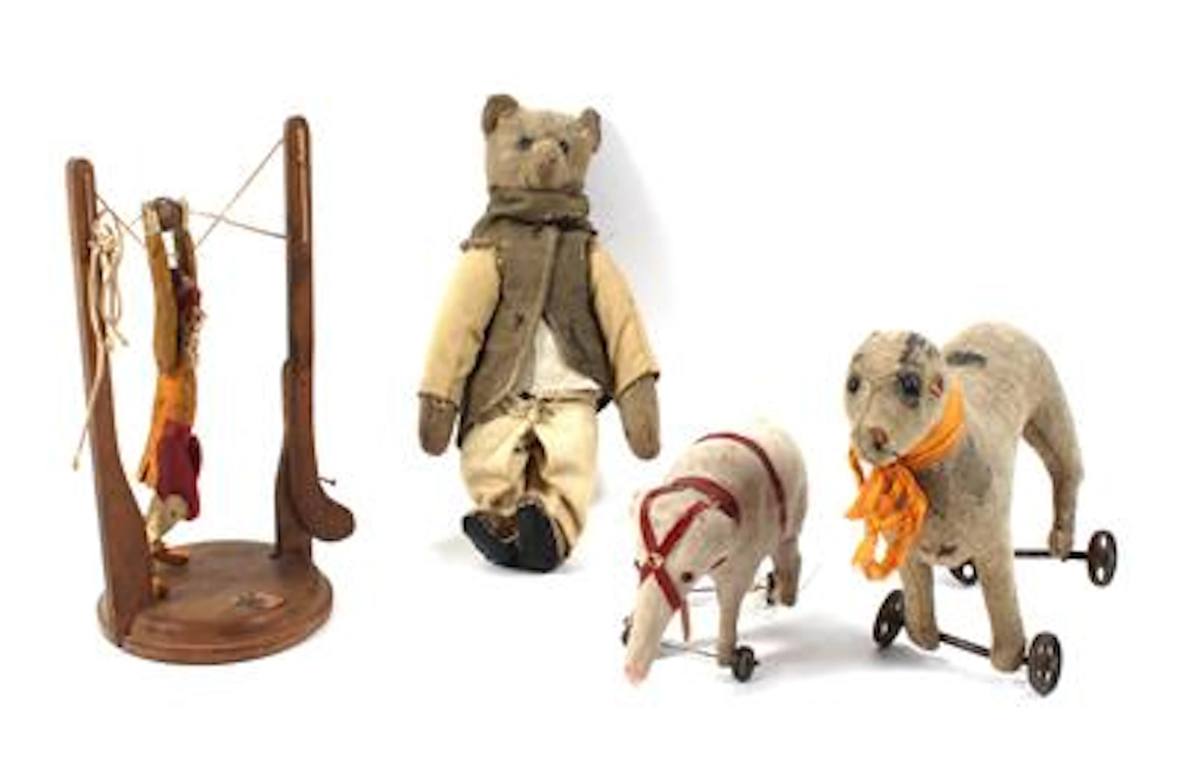 Konvolut: 2 Stk. Steiff Tiere vor 1920