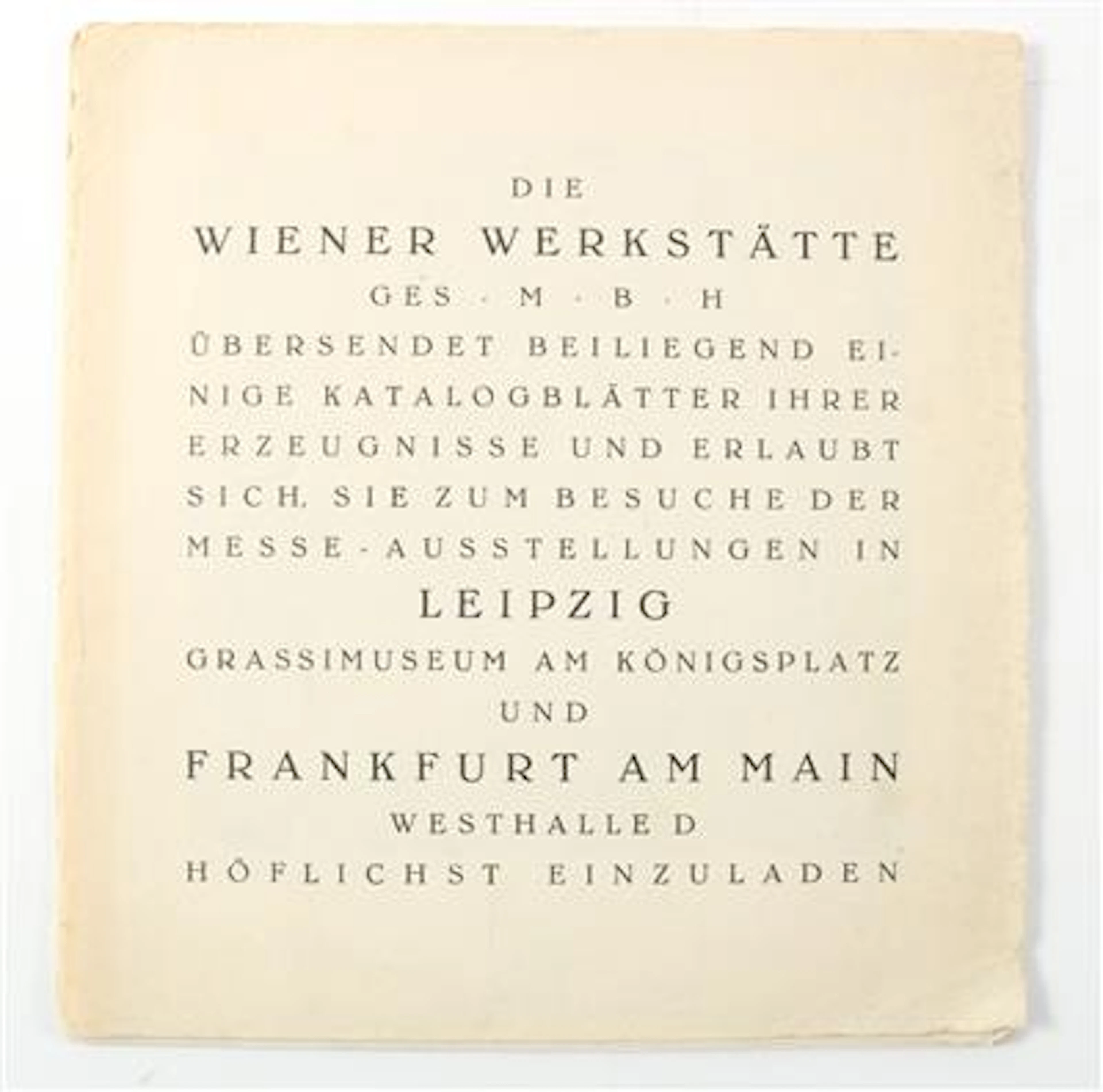 WIENER WERKSTÄTTE. -