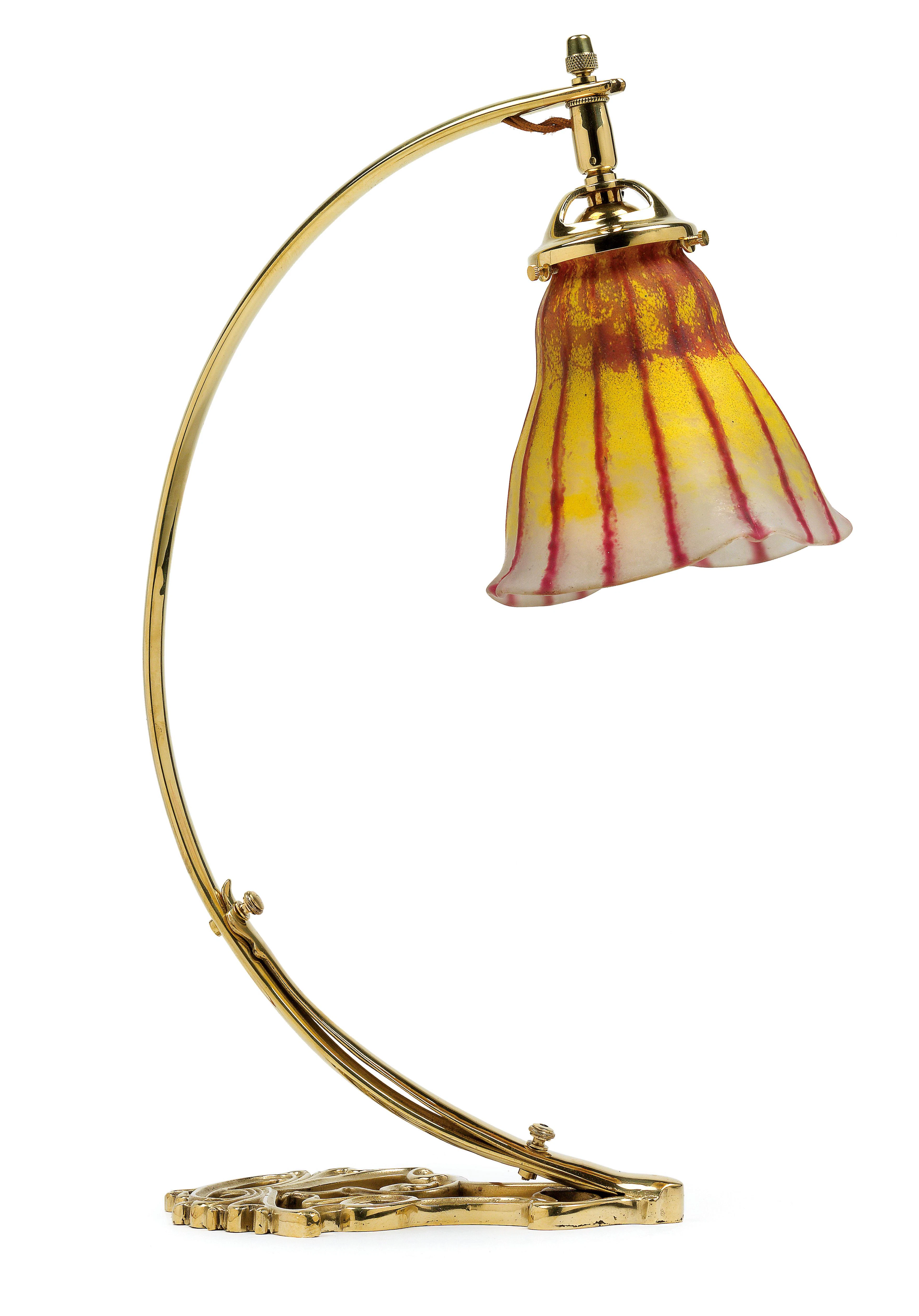 Table lamp with lampshade by Daum, Nancy, c. 1918/25