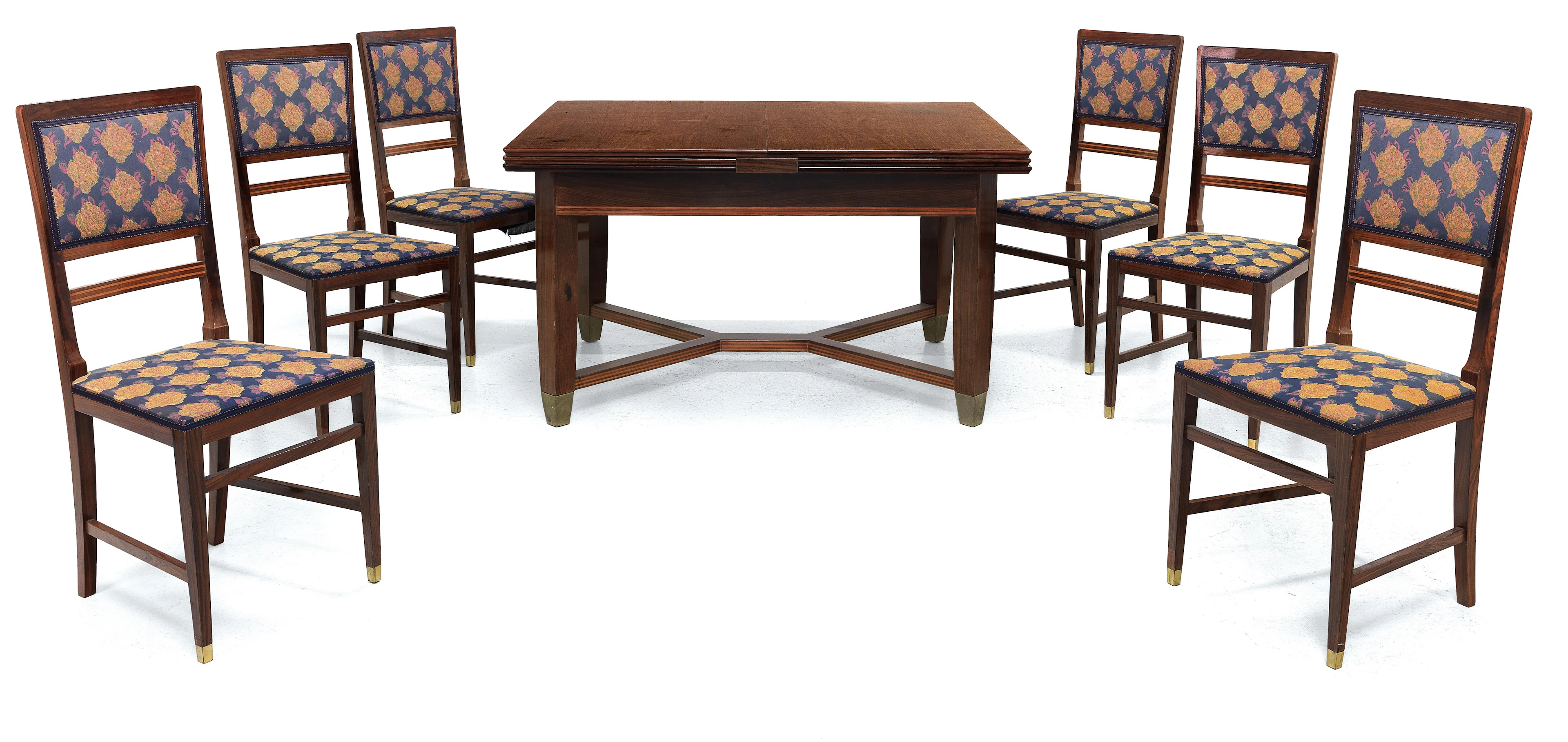 Art Nouveau dining suite