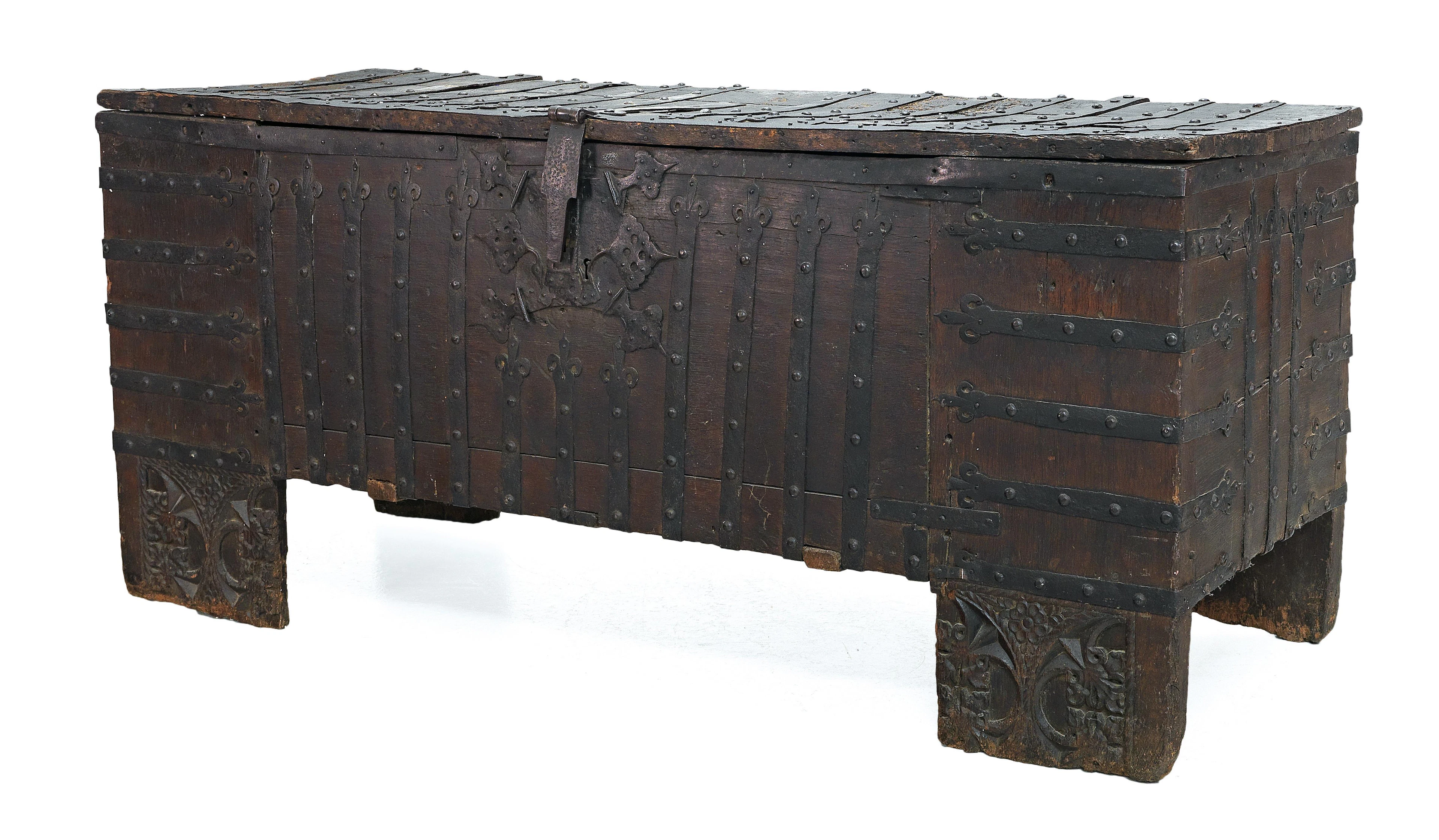 Rare late Gothic coffer