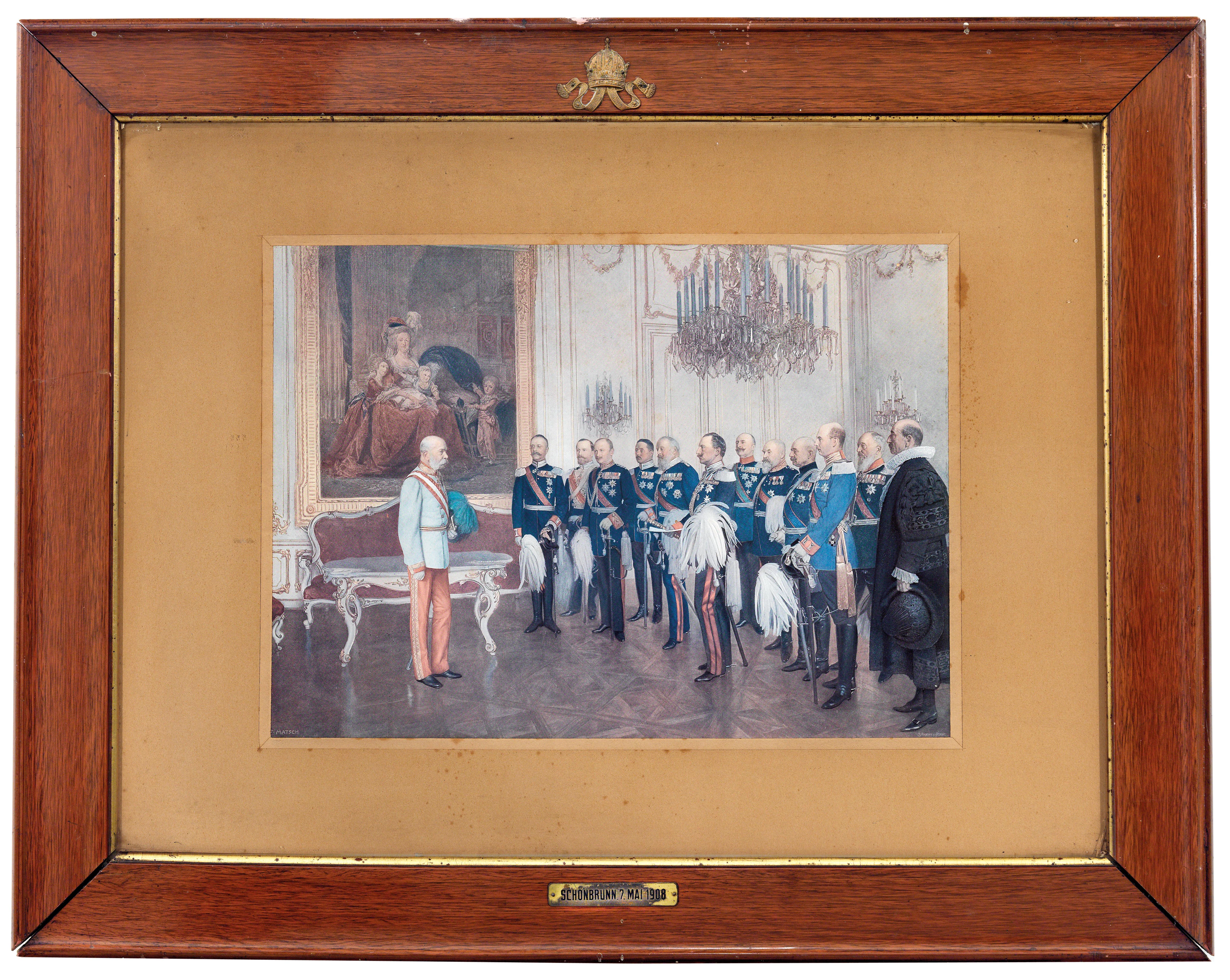 Emperor Francis Joseph I of Austria with the German Federal Princes