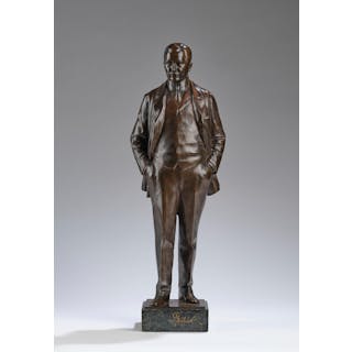 Carl Philip (Vienna, 1872-1942), a bronze object: Franz Lehar, Vienna, 1913