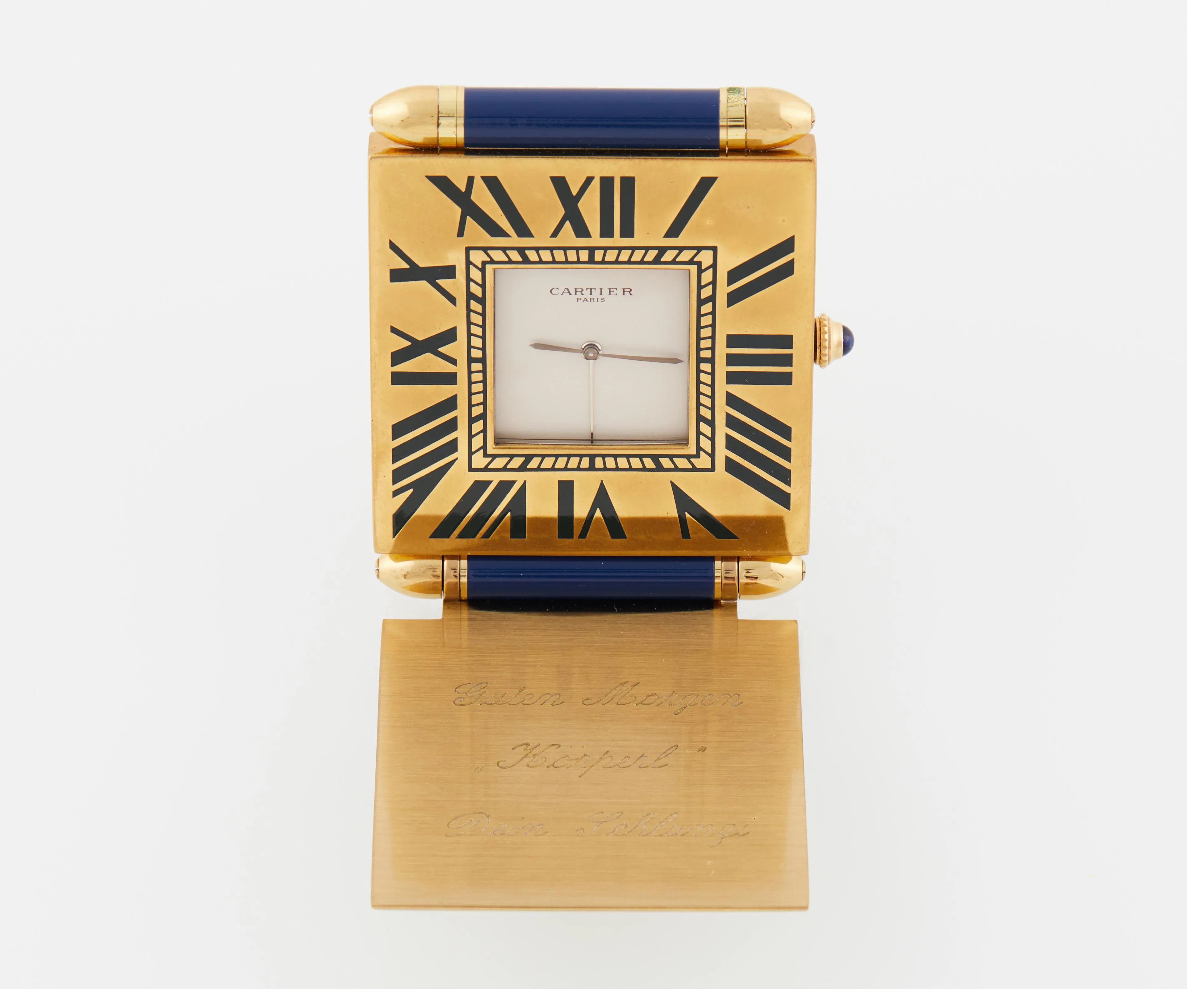 Pendule De Voyage Luc Desroches - Vert Foncé, Mouvement Quartz, Neuve De Stock