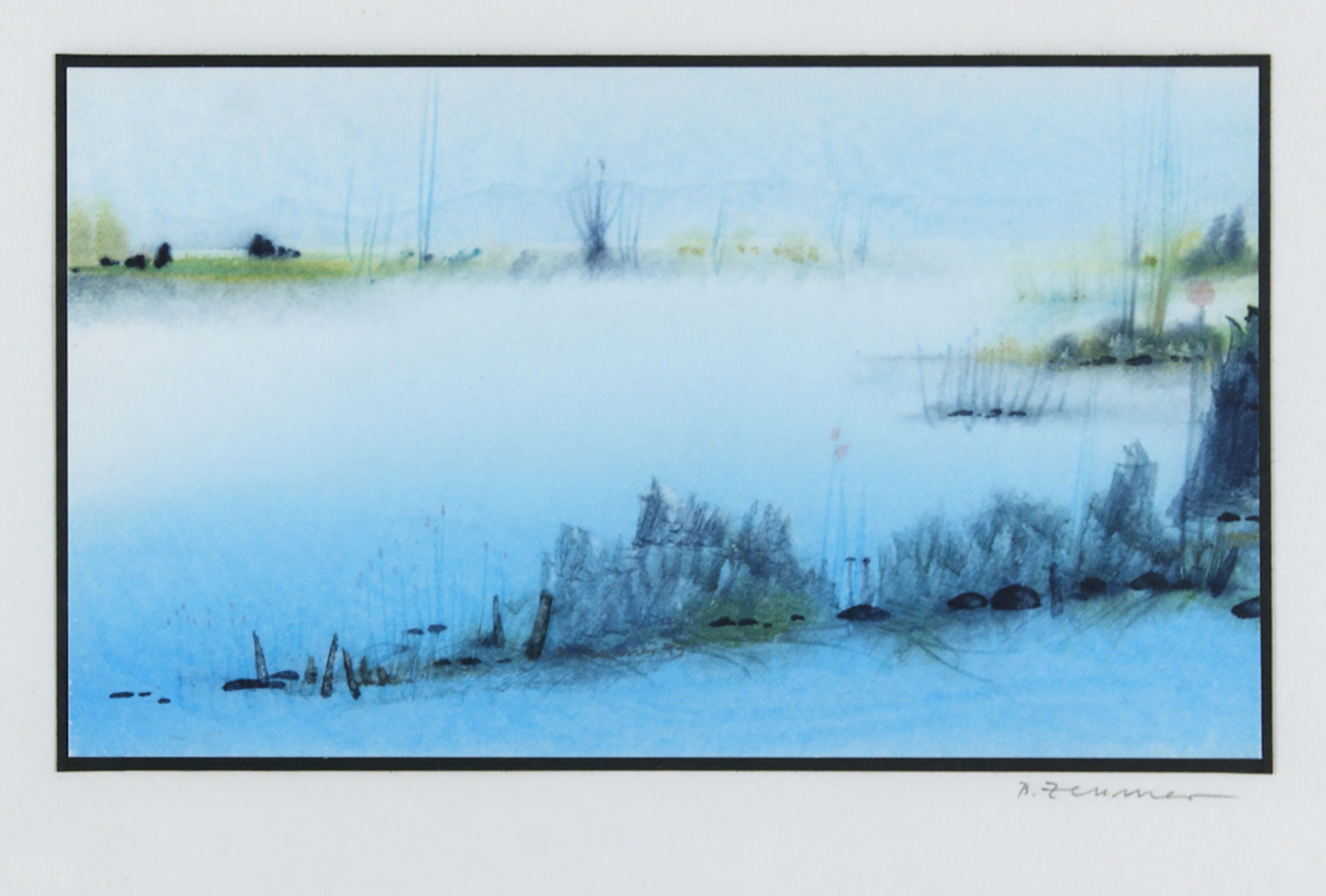 ZEUMER, BRIGITTA (GEB. RENDSBURG 1939). "Seenlandschaft".