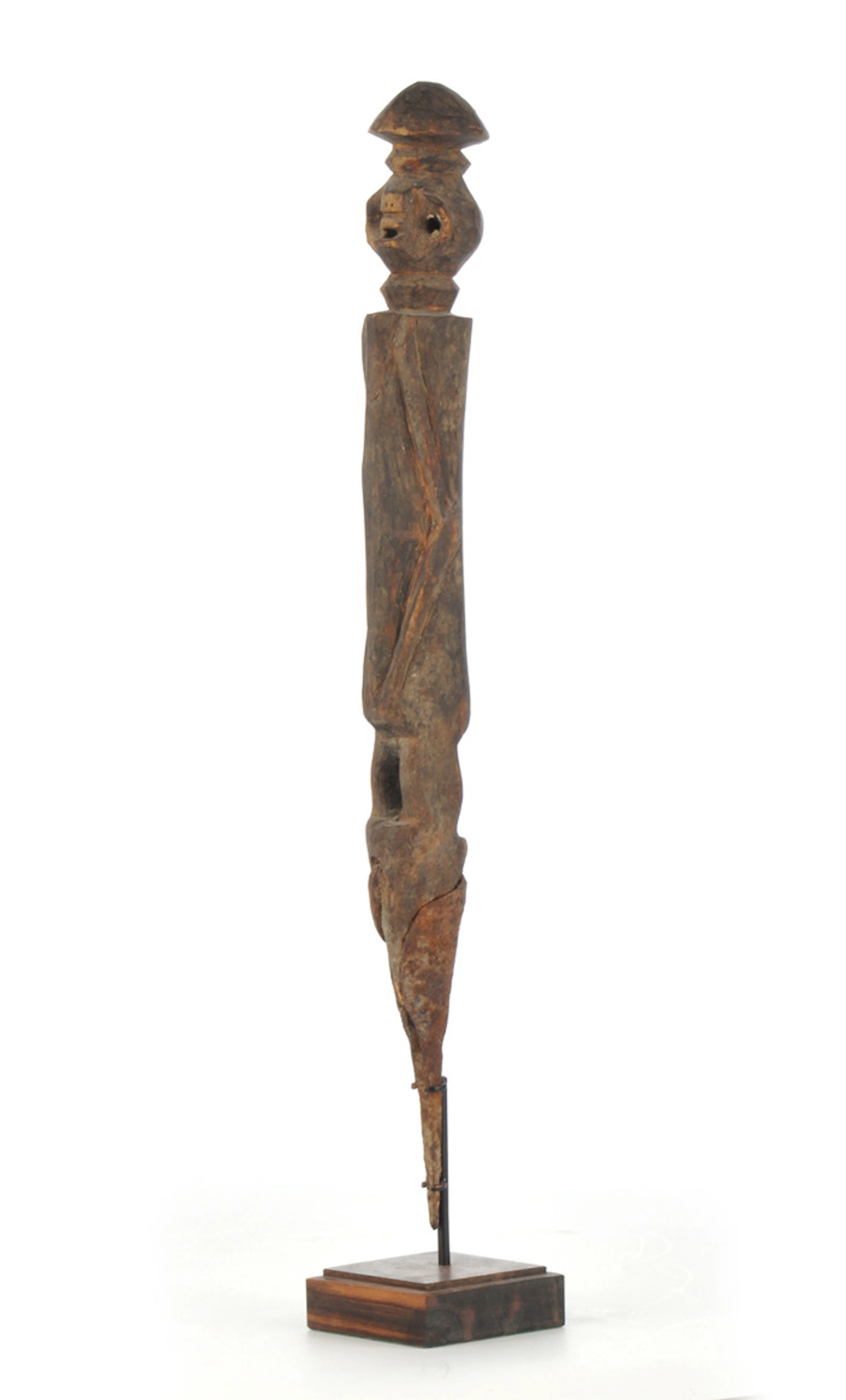 MYTHOLOGISCHE FIGUR. Mutmaßlicher Schlangengott, afrikanischer Kulturkreis.