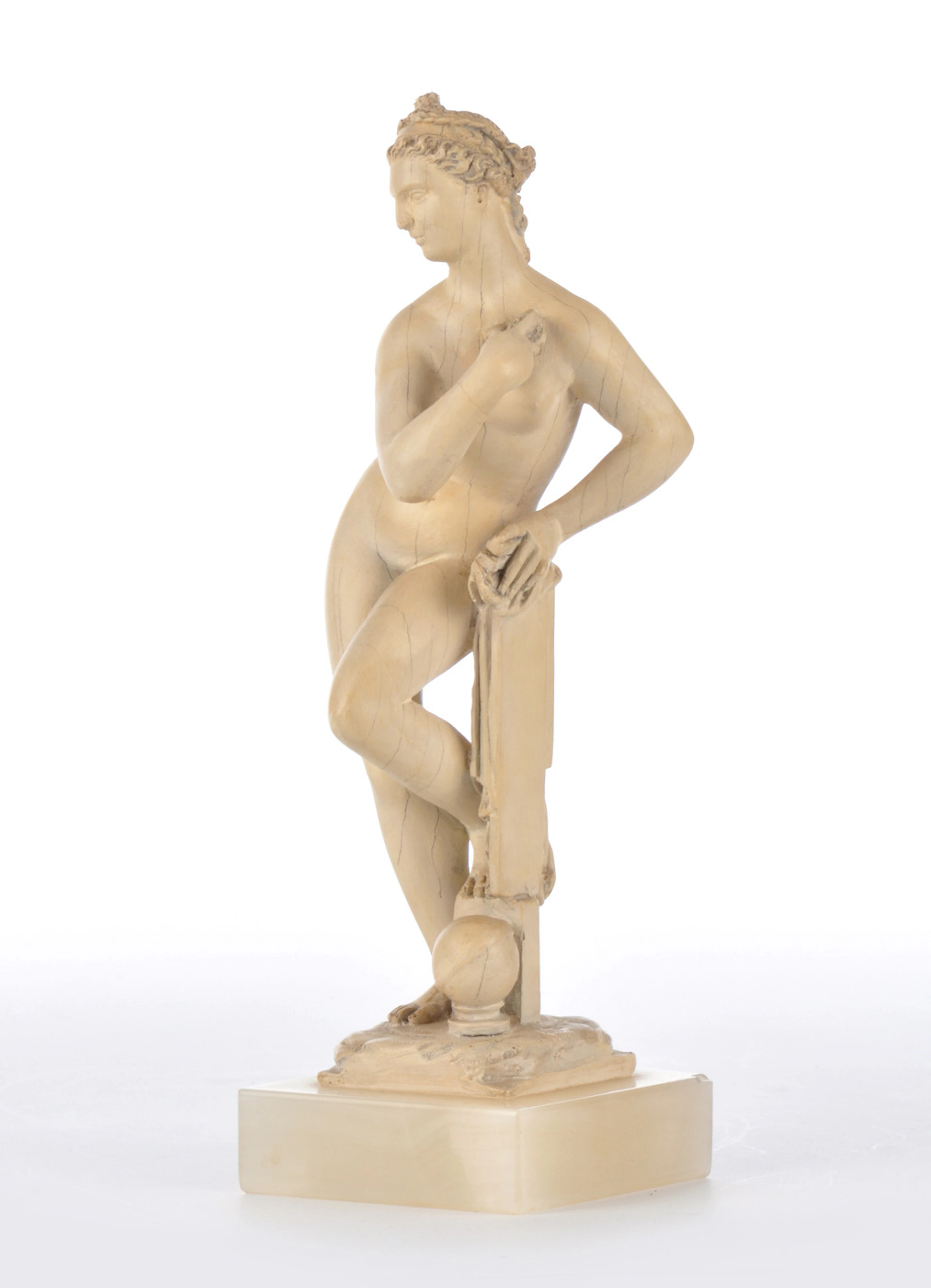GIOVANNI DA BOLOGNA. Nach. Badende Venus. Version mit allegorischem Globus.