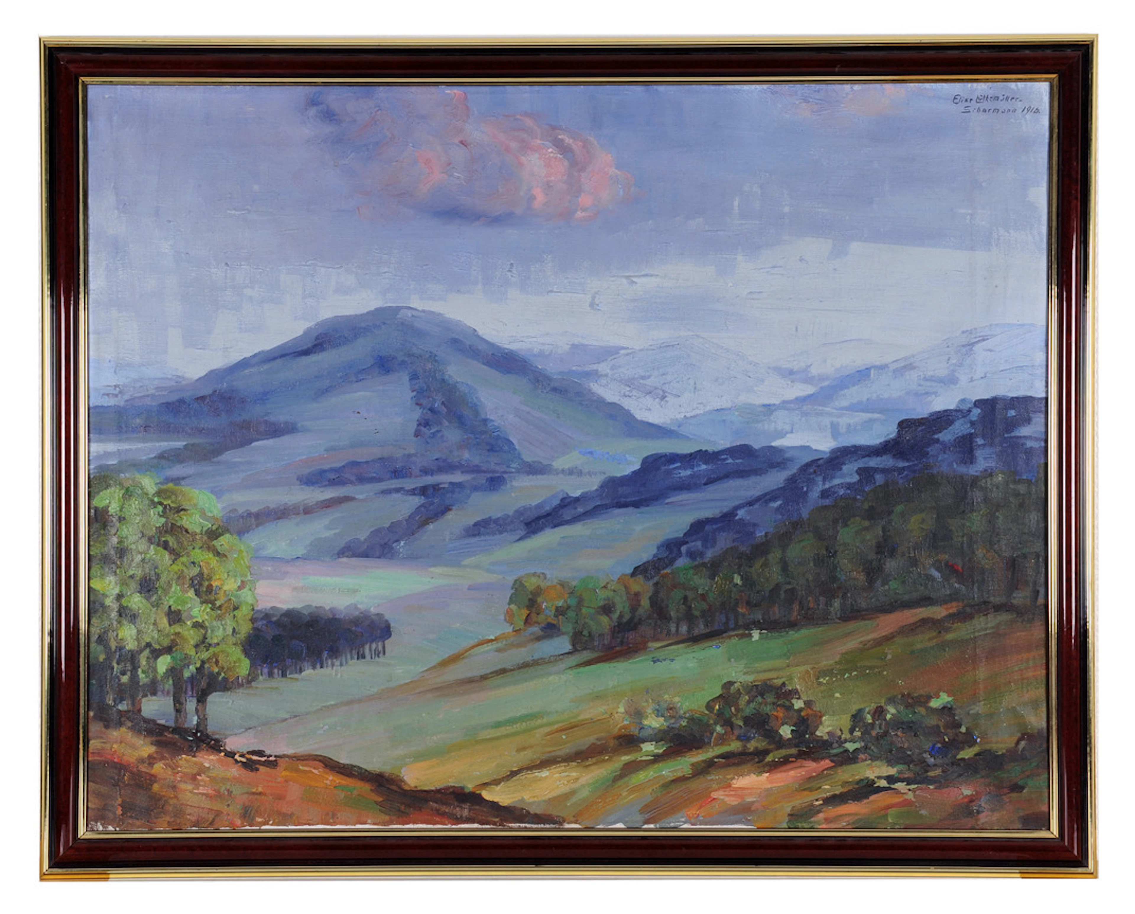 ELISE LÜTKEMÜLLER-SCHARMANN. DER GROSSE FELDBERG IM TAUNUS. Impression einer Landschaft.