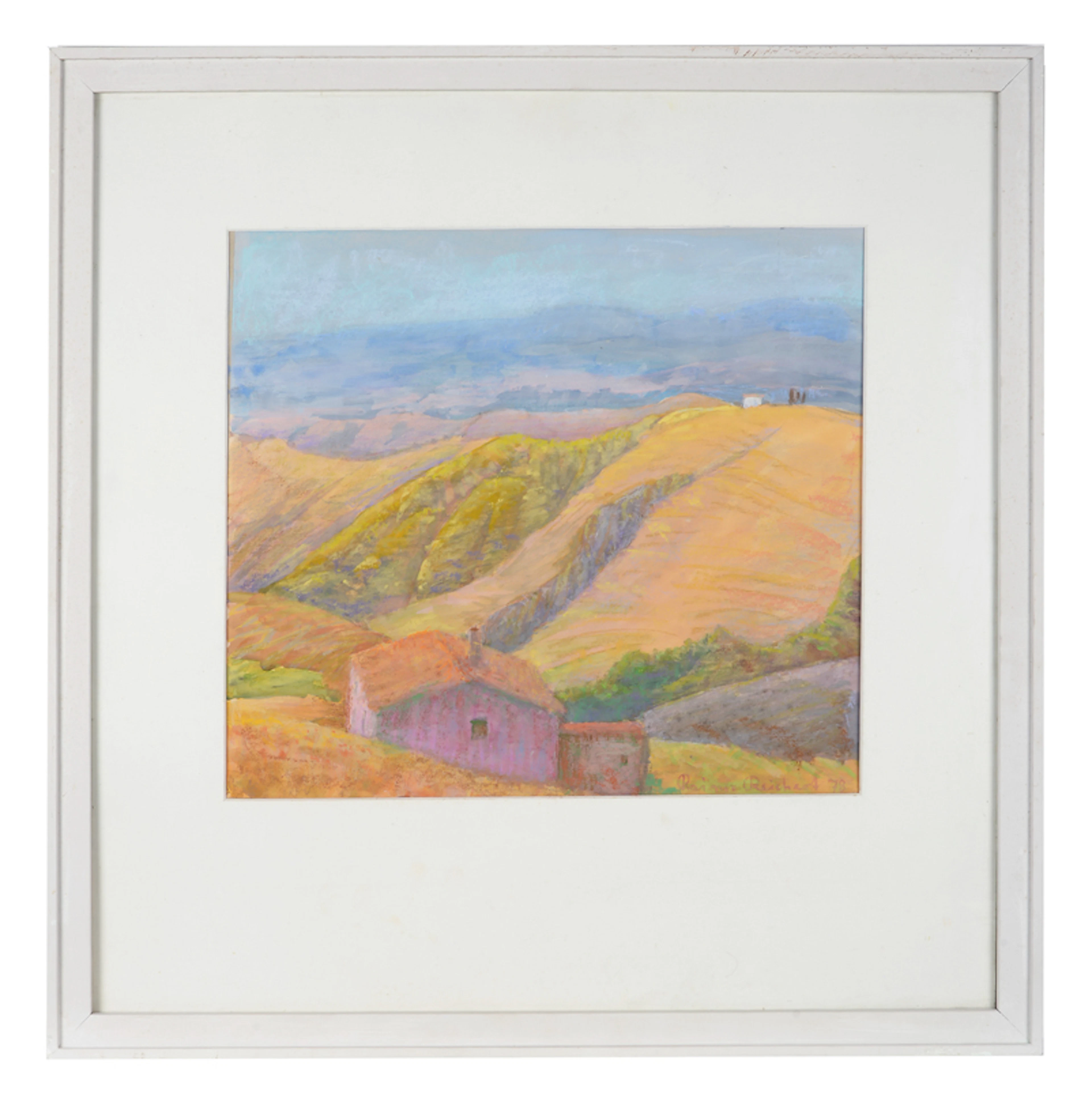 RAINER REICHERT. Impression aus der Toskana. Pastellgemälde. Nachlass eines Künstlerehepaares.