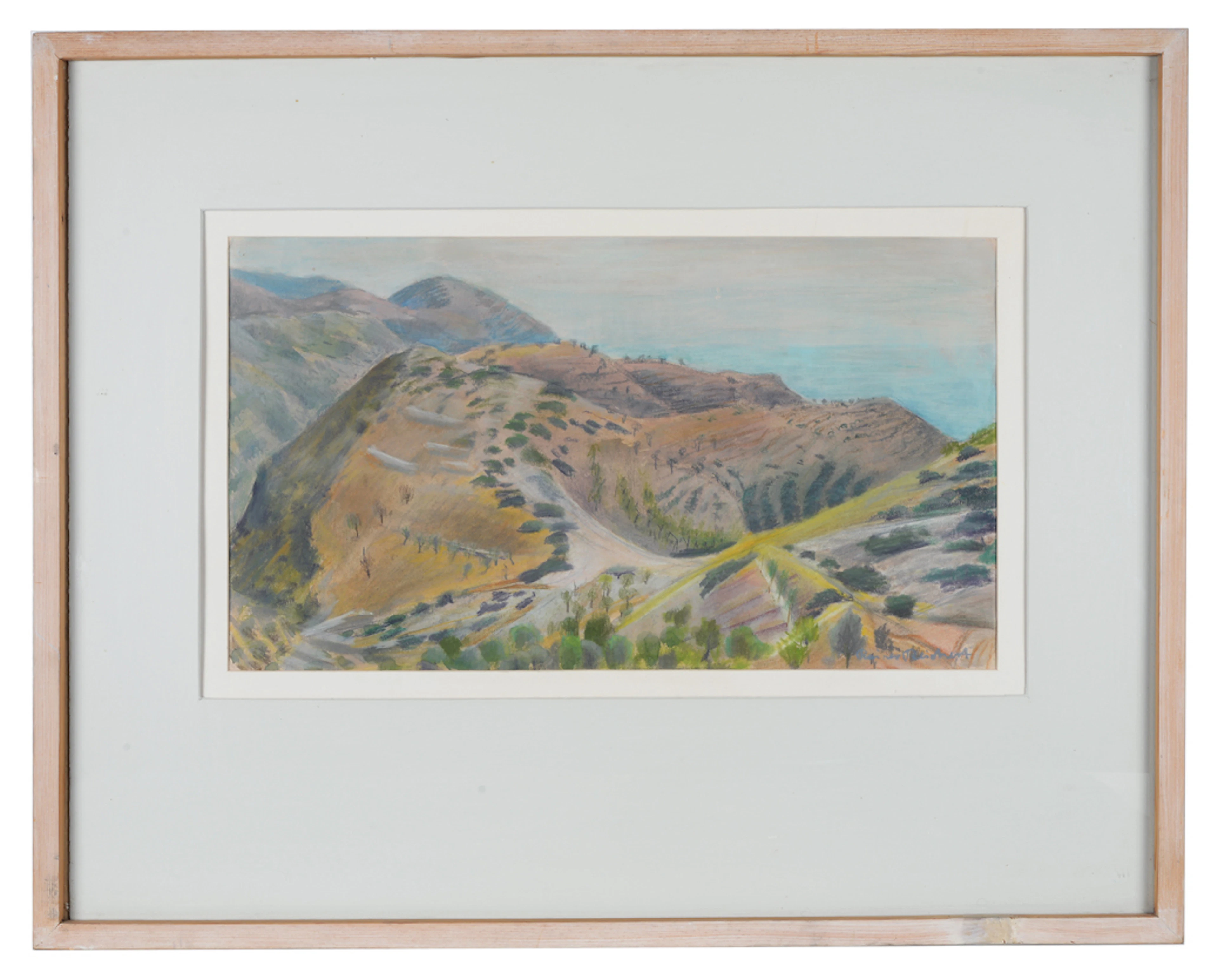 RAINER REICHERT. Inselimpressionen von Elba. Pastellgemälde. Nachlass eines Künstlerehepaares.