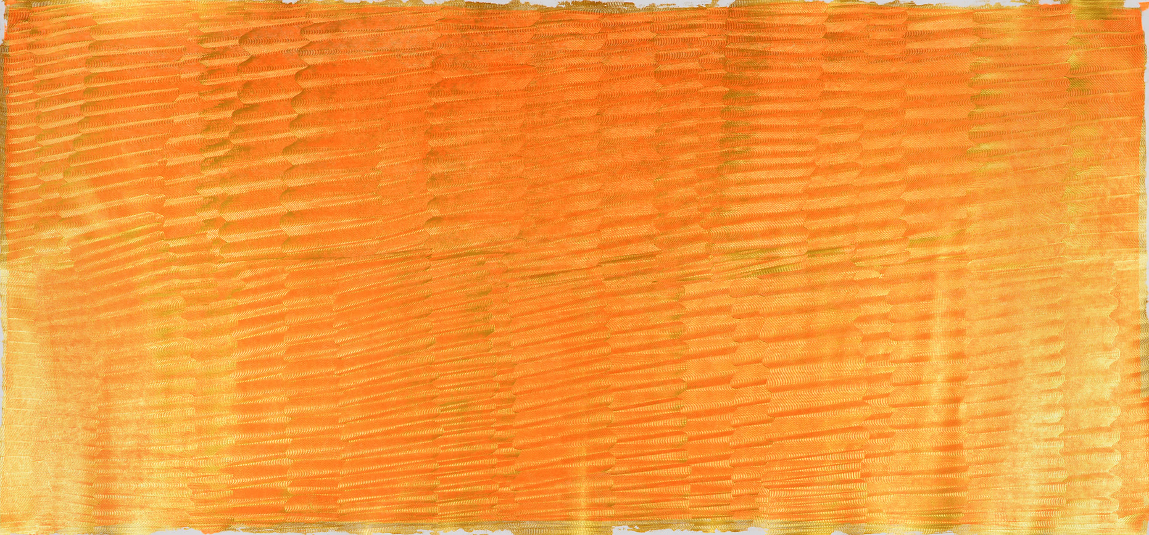 MORITZ SOMMER, ÖSTERREICH. " Orange Sister ". Großformatiges Gemälde. Acryl auf Leinwand.