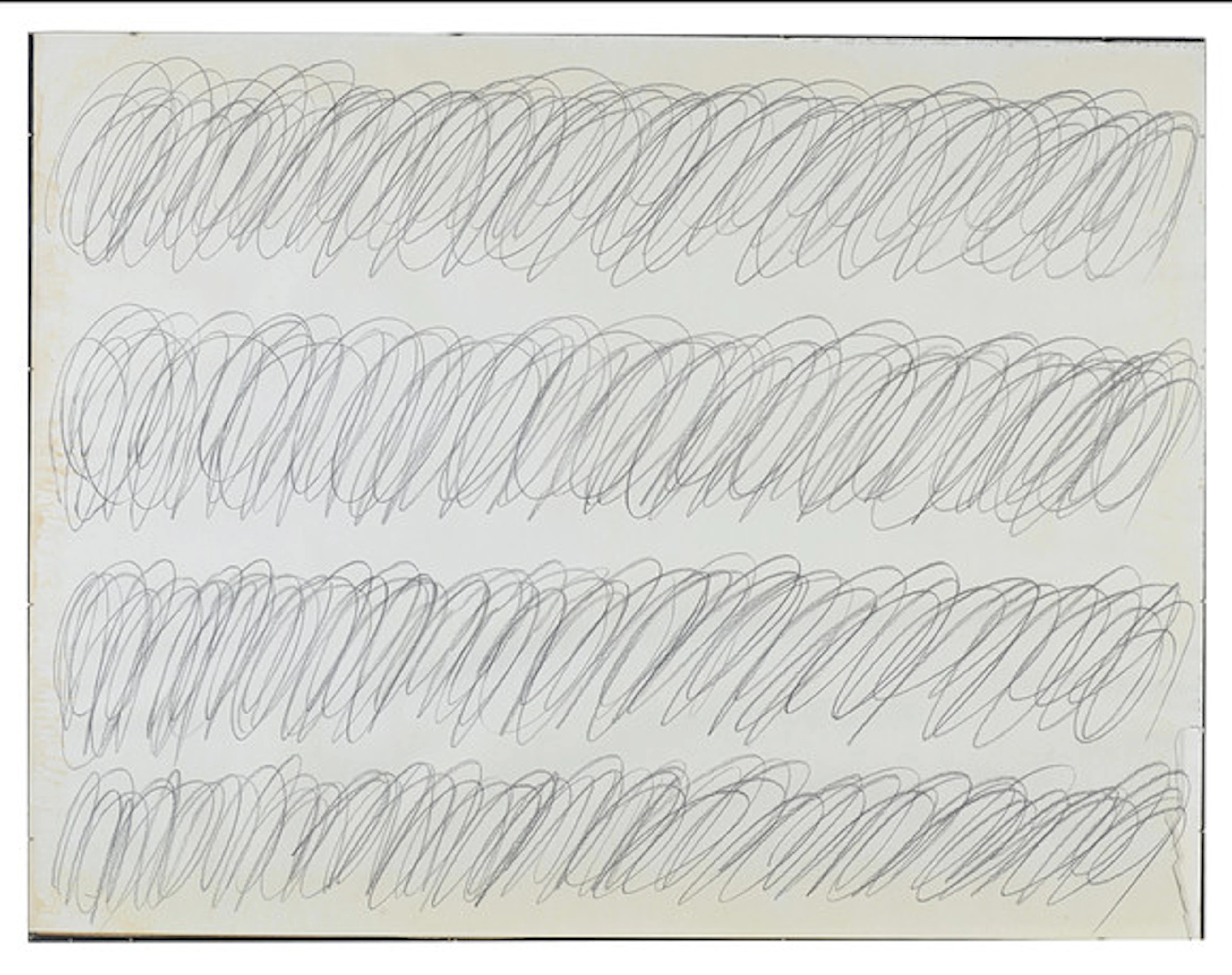 CY TWOMBLY. Tillskriven. ”Enfärgad komposi…