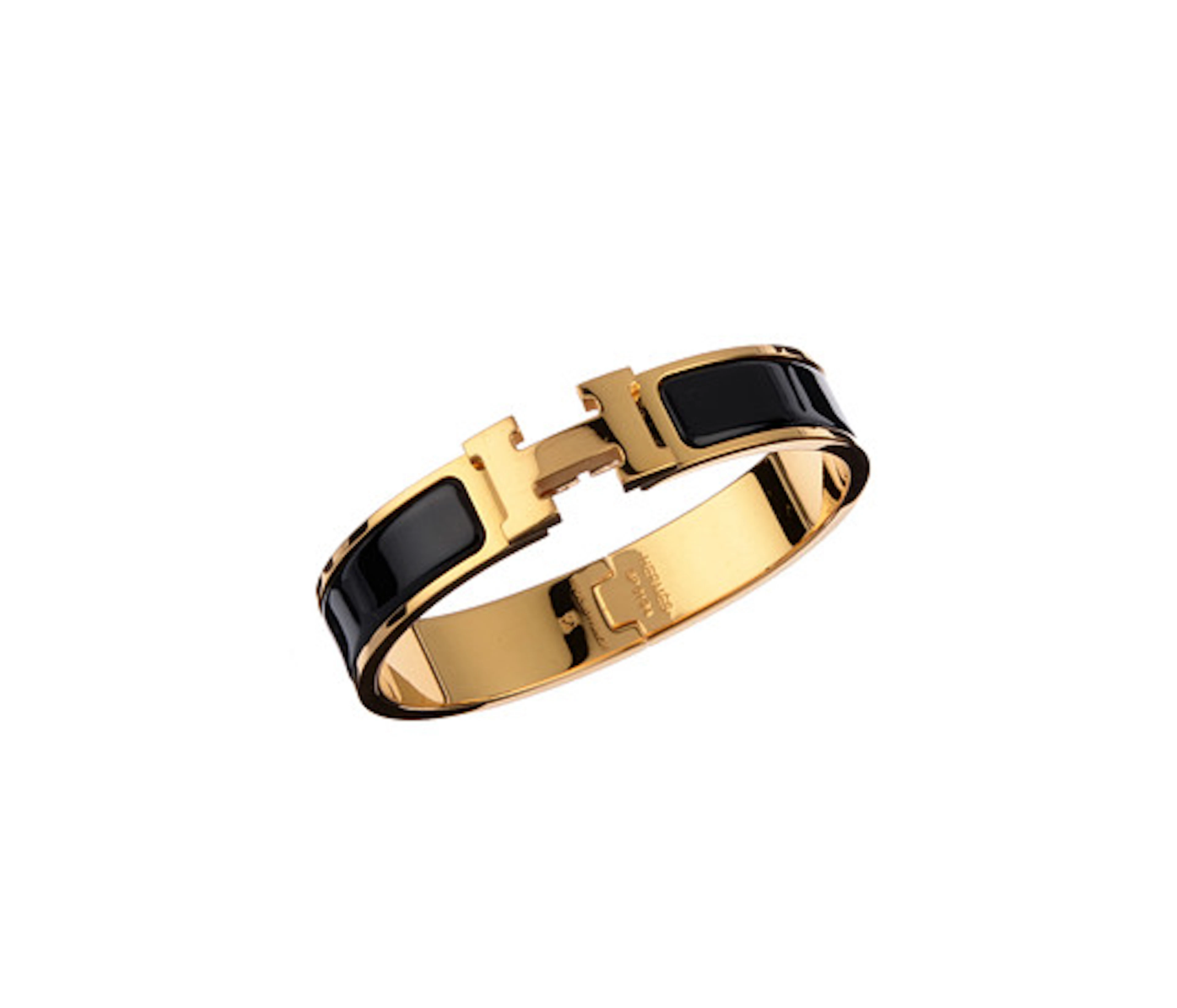HERMES. Armband, modell Clic H, guldpläter…