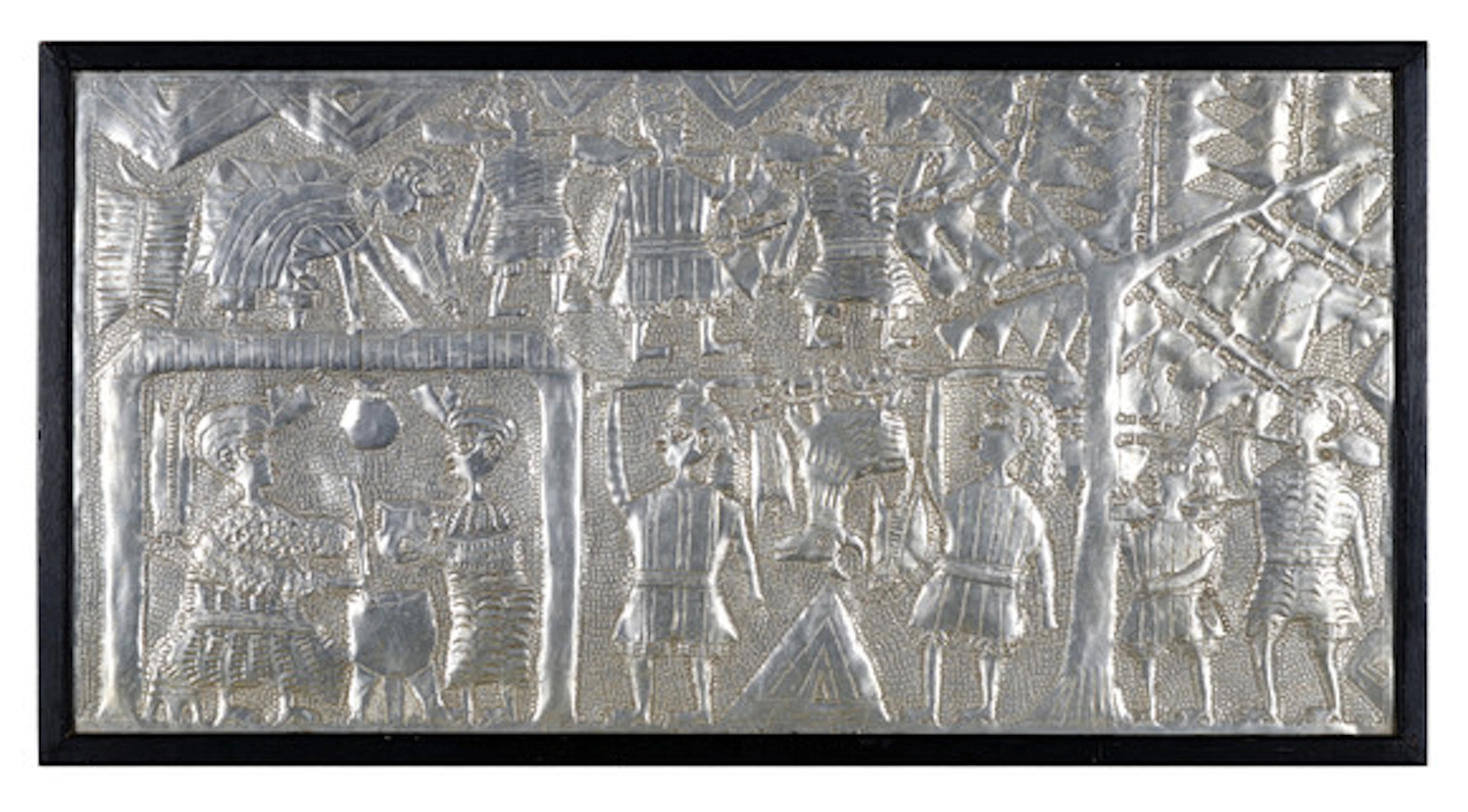 ASIRU OLATUNDE. ”Jägare”. Hamrad aluminium…