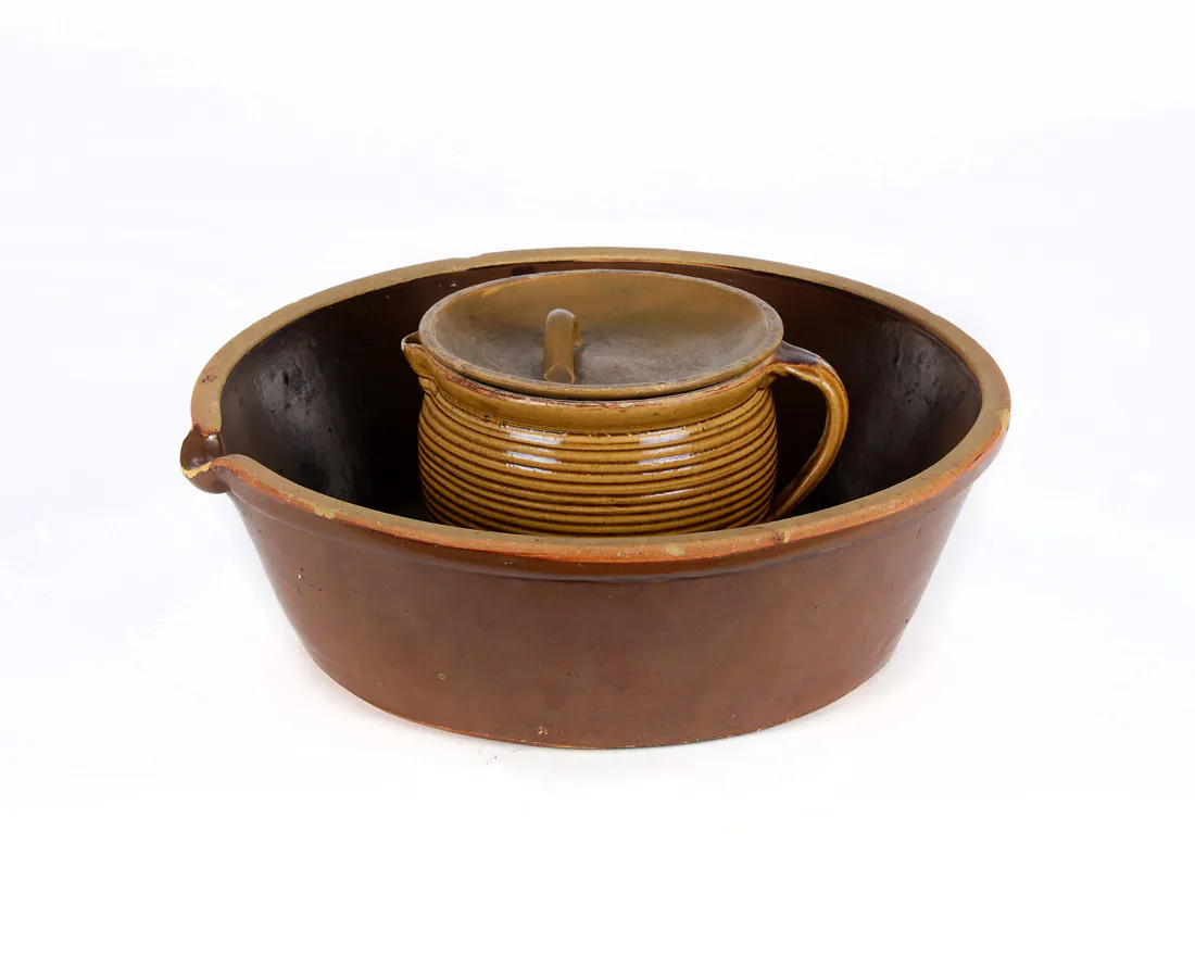 AUTSUPPL Vintage Emaille Waschschüssel Mit Deckel  Produktbild-Vorschau 11