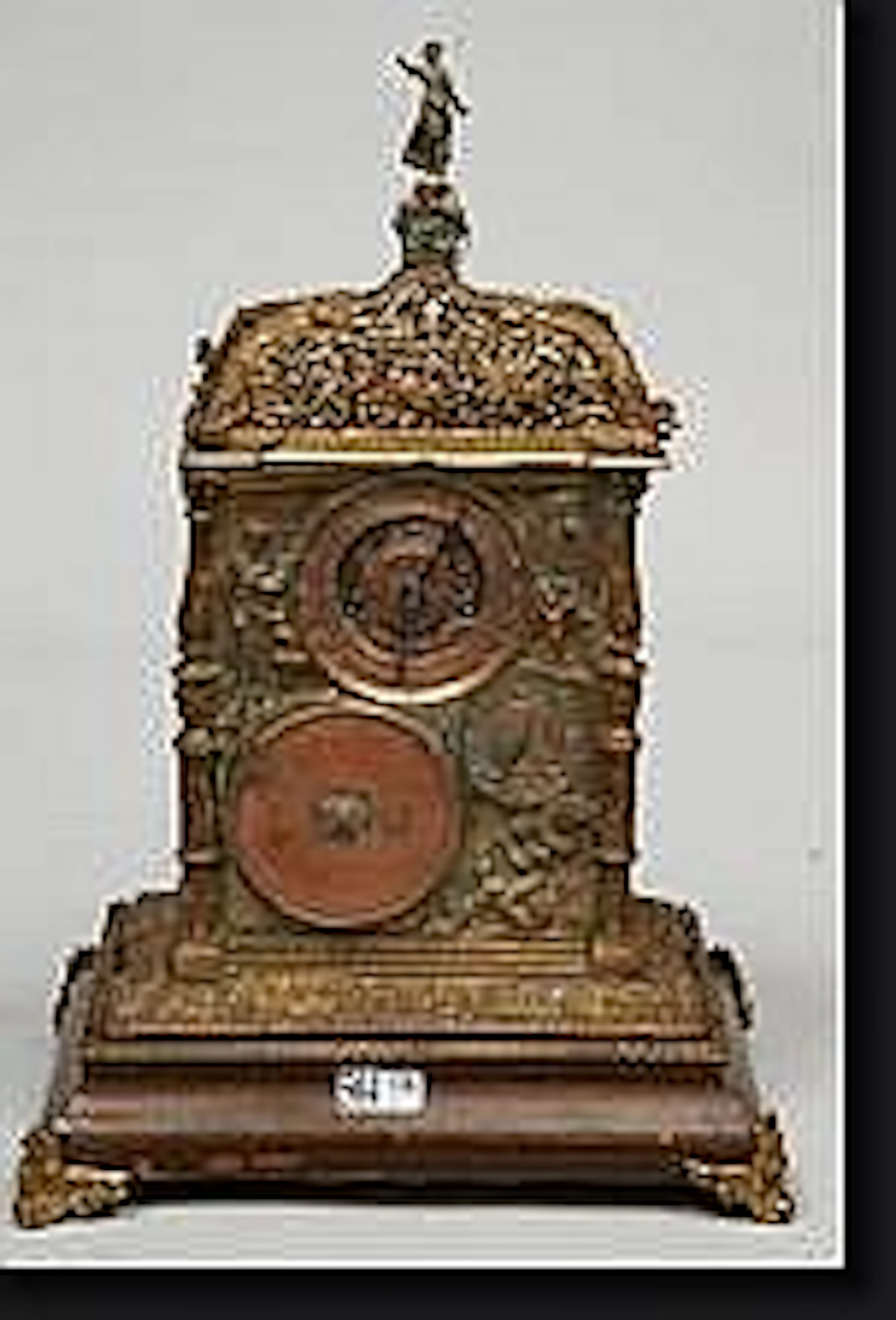 Petite horloge de table de style Renaissance en