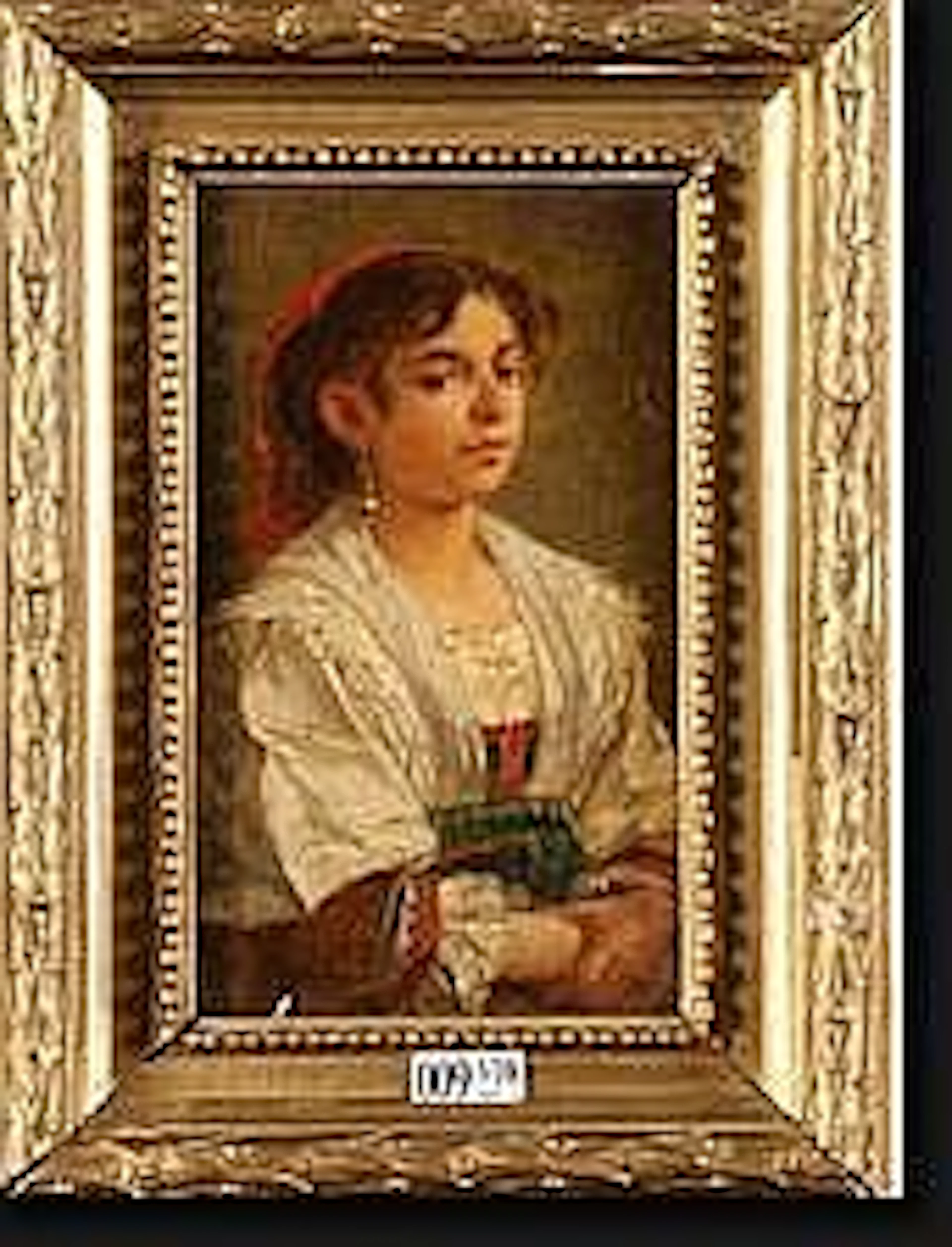 RONNER Alfred (1852-1901). Huile sur panneau "La