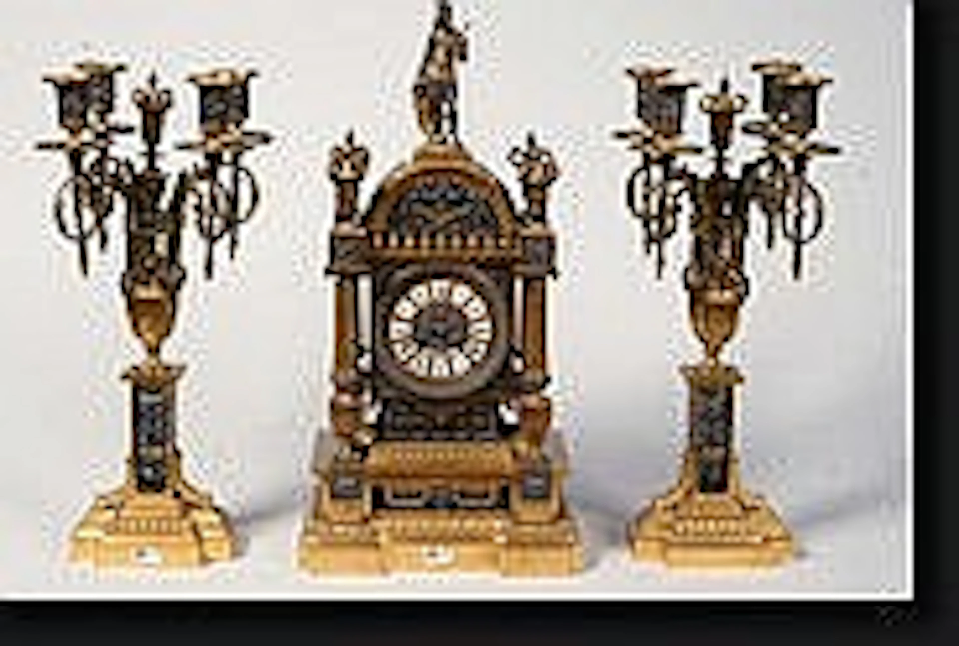 Garniture de cheminée d'inspiration Renaissance en