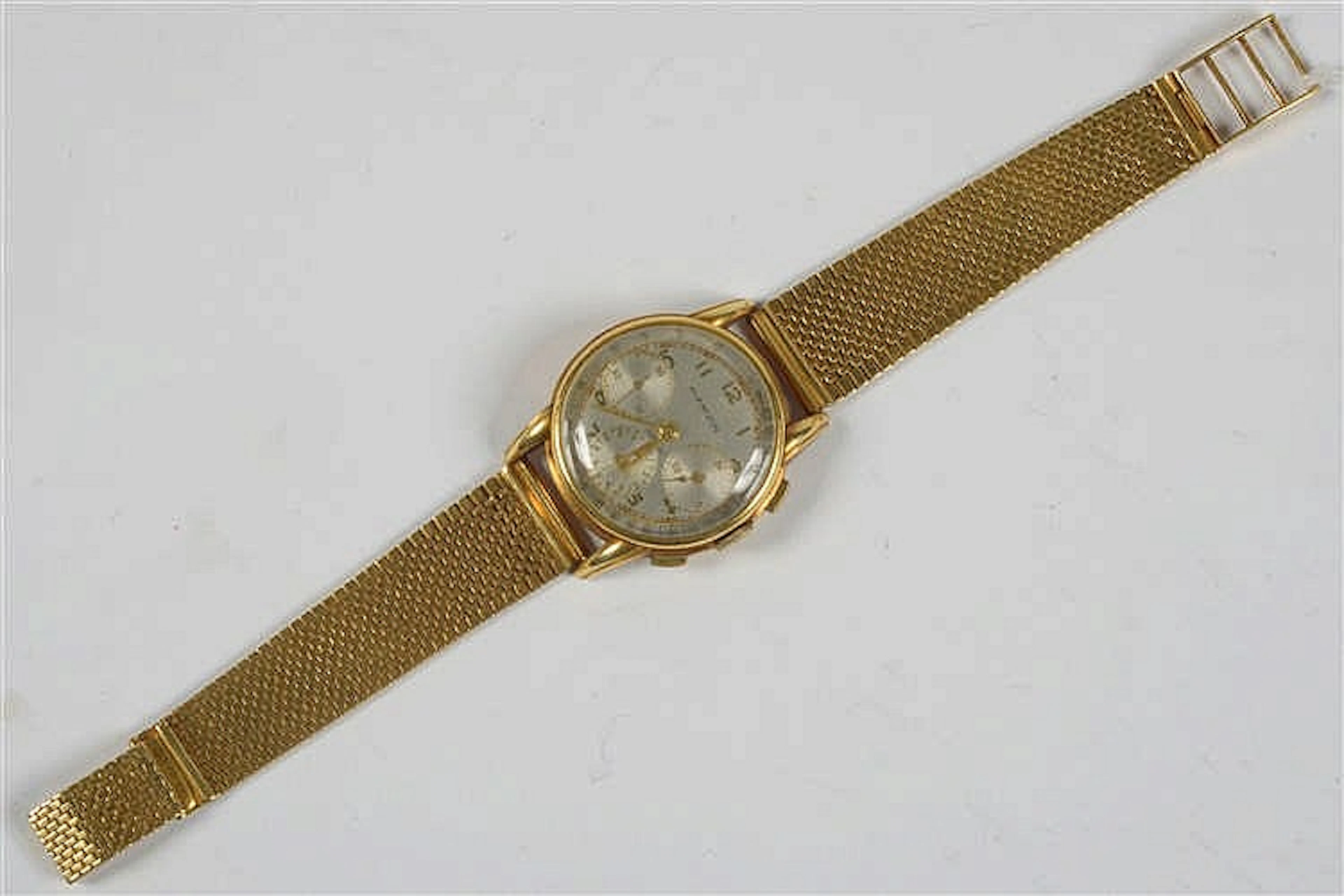 Montre complet pour homme or jaune 18 carats de marque Marvin. En état de f