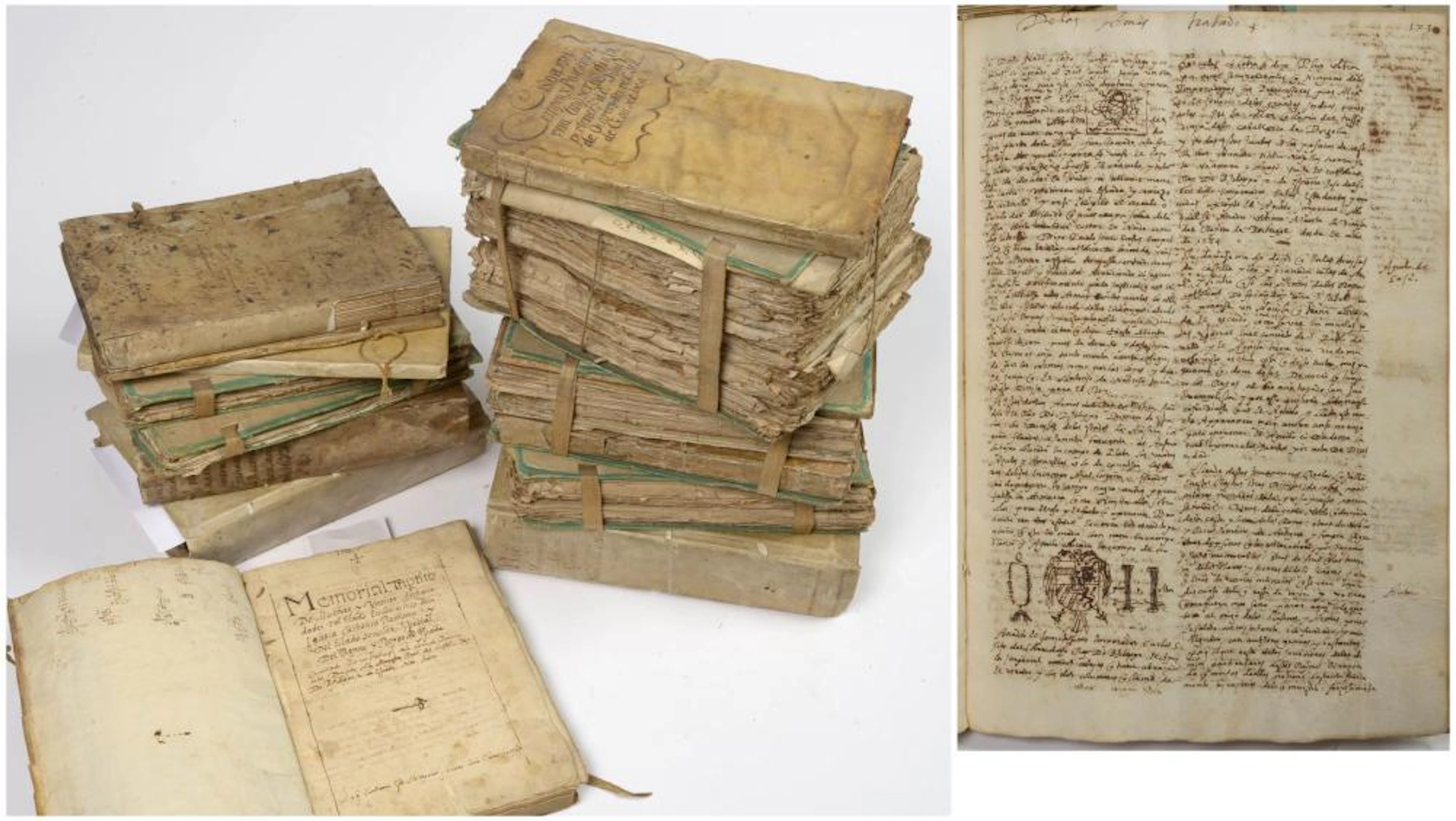 Ensemble de 13 manuscrits comprenant un mémorial "Au nom...