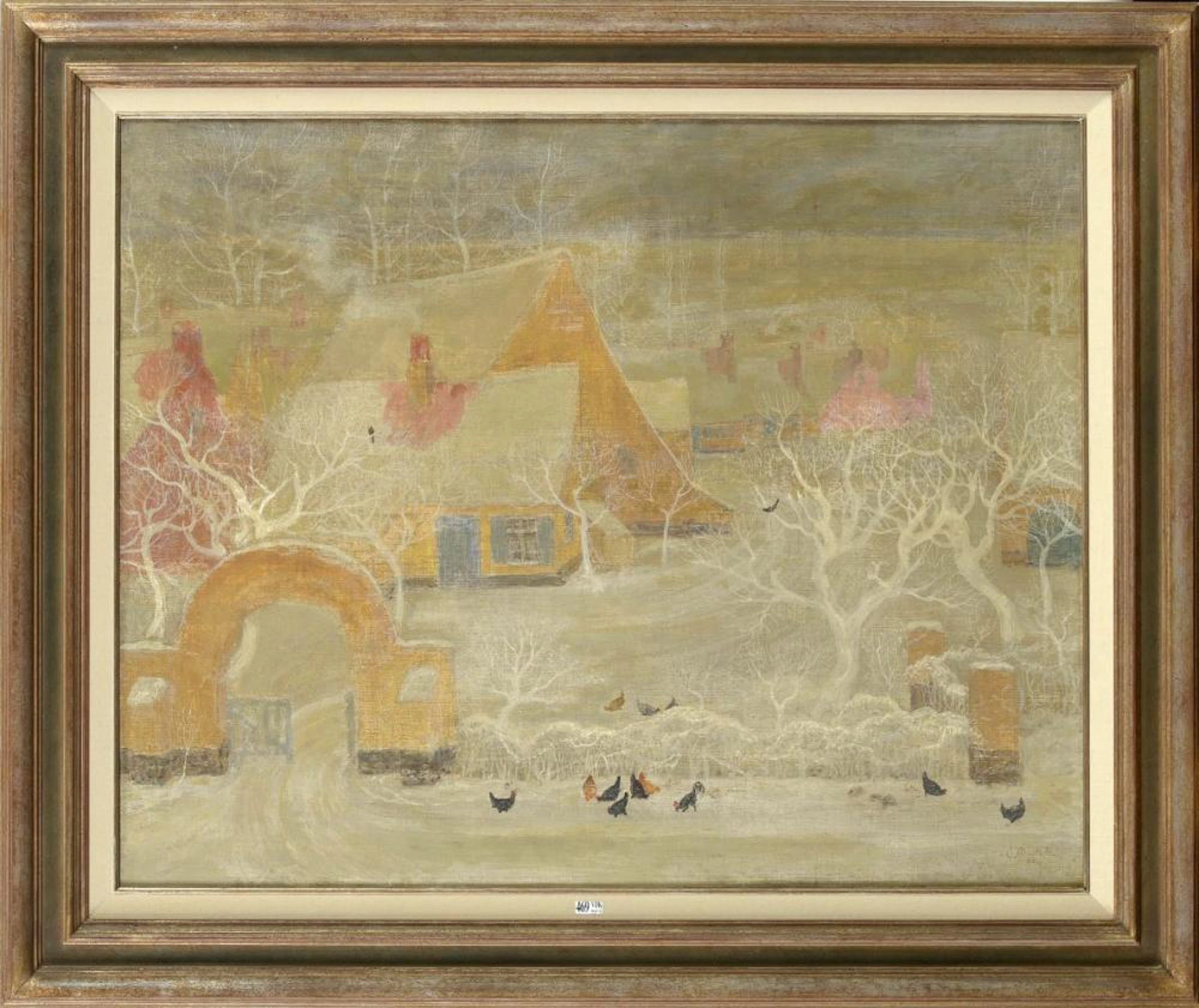 MONTALD Constant (1862 - 1944) Huile sur toile marouflée sur toile "Vu