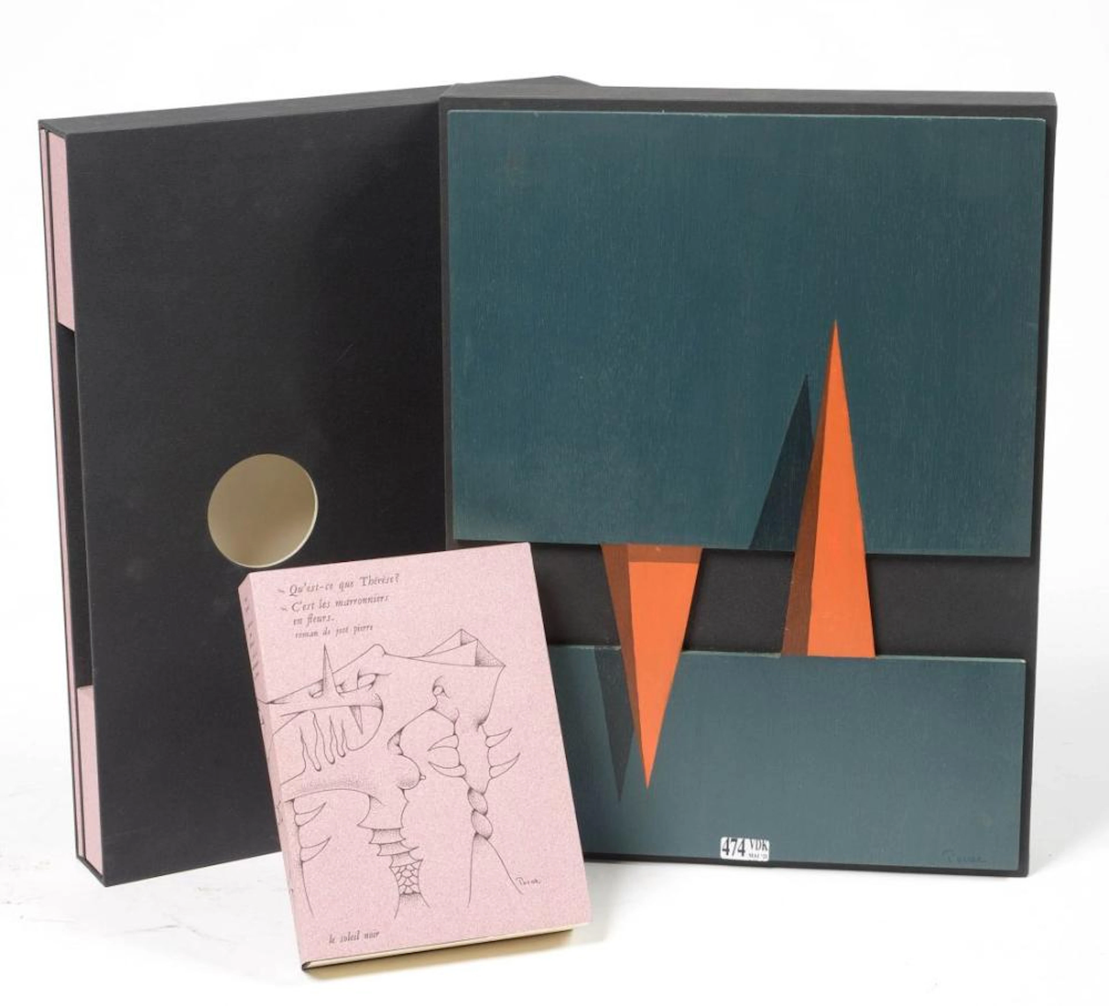 TOVAR Ivan (1942), PIERRE José (1927 - 1999) Boîte à livre contenant "