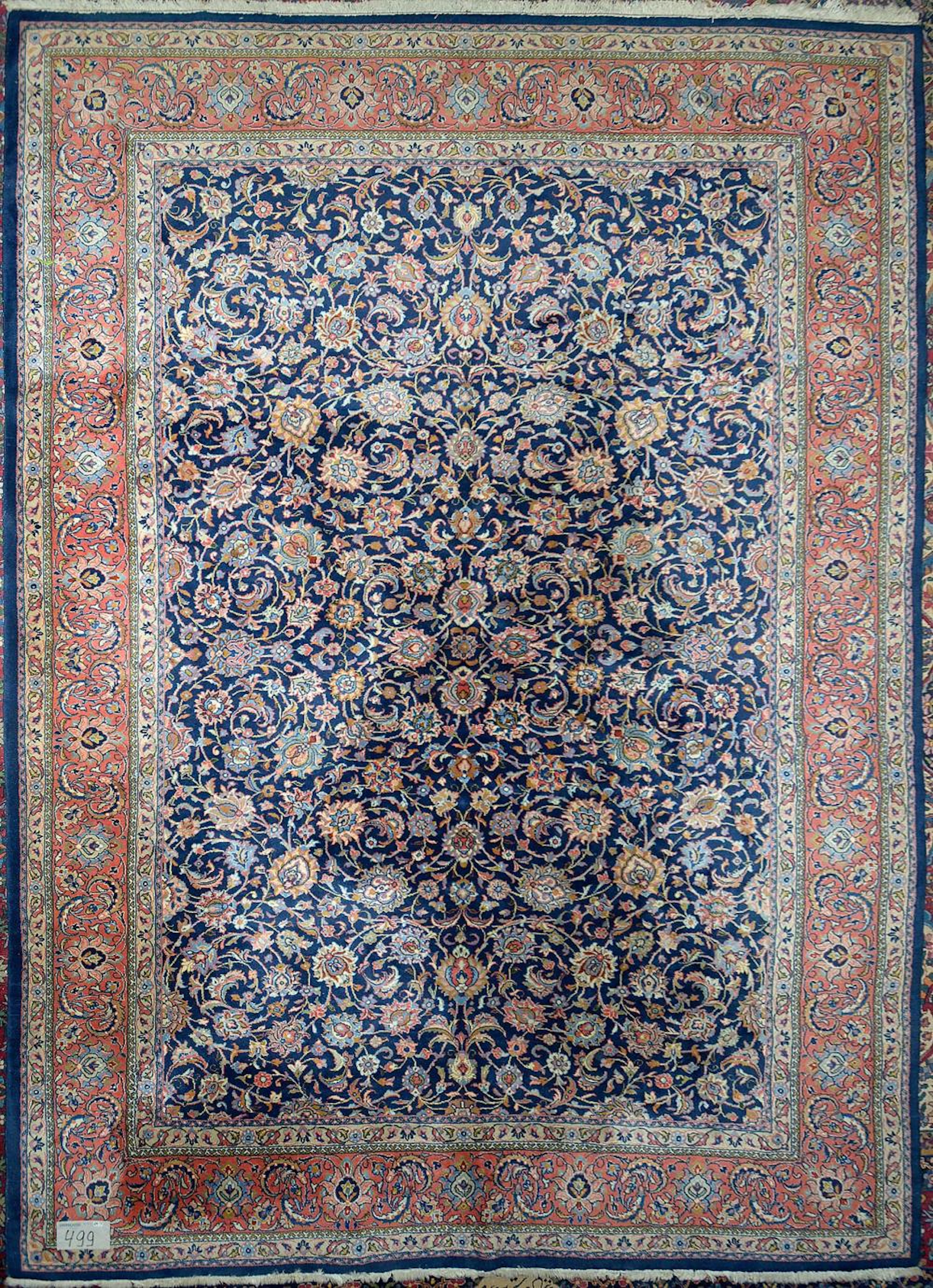 Tapis Grand tapis Sarouk en laine à décor floral. Travail persan. Dim.:+