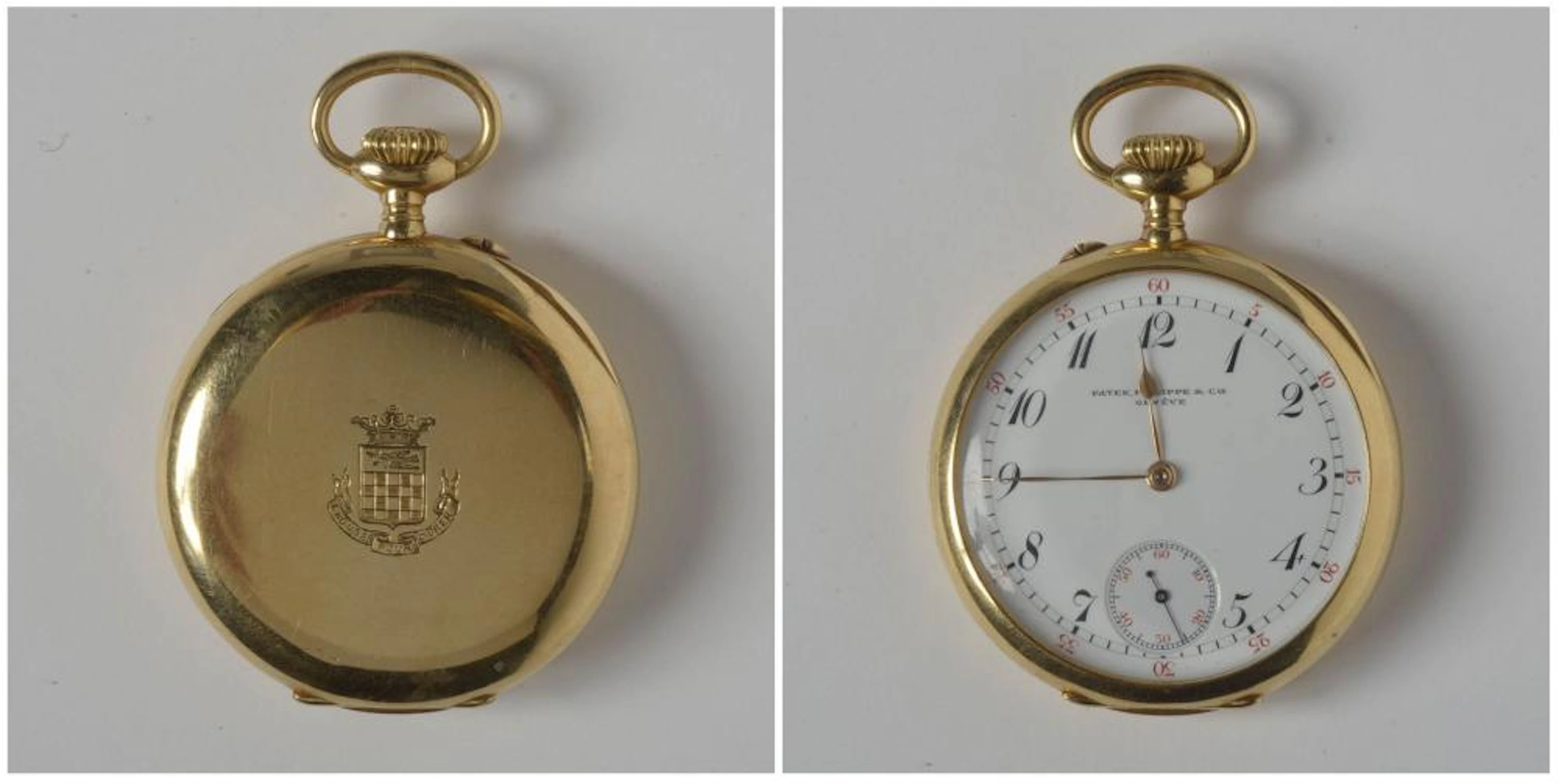 Montre gousset en or jaune 18 carats de marque Patek Philippe & Cie