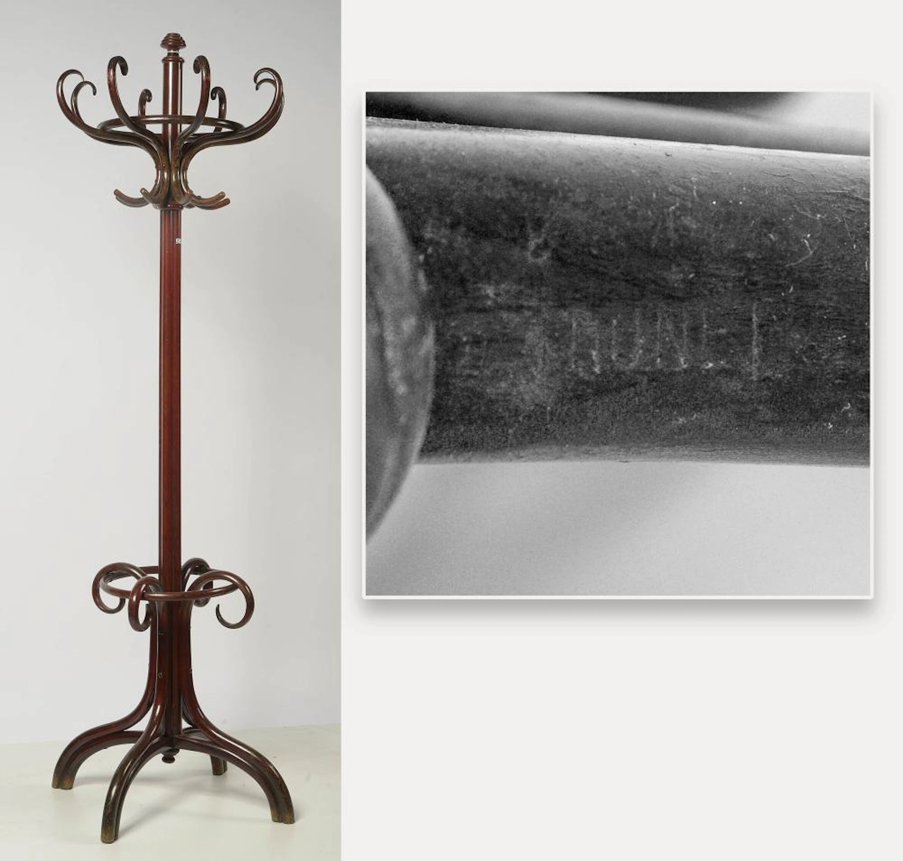 THONET Michael (1796 - 1871) - Portemanteau "Perroquet" à...