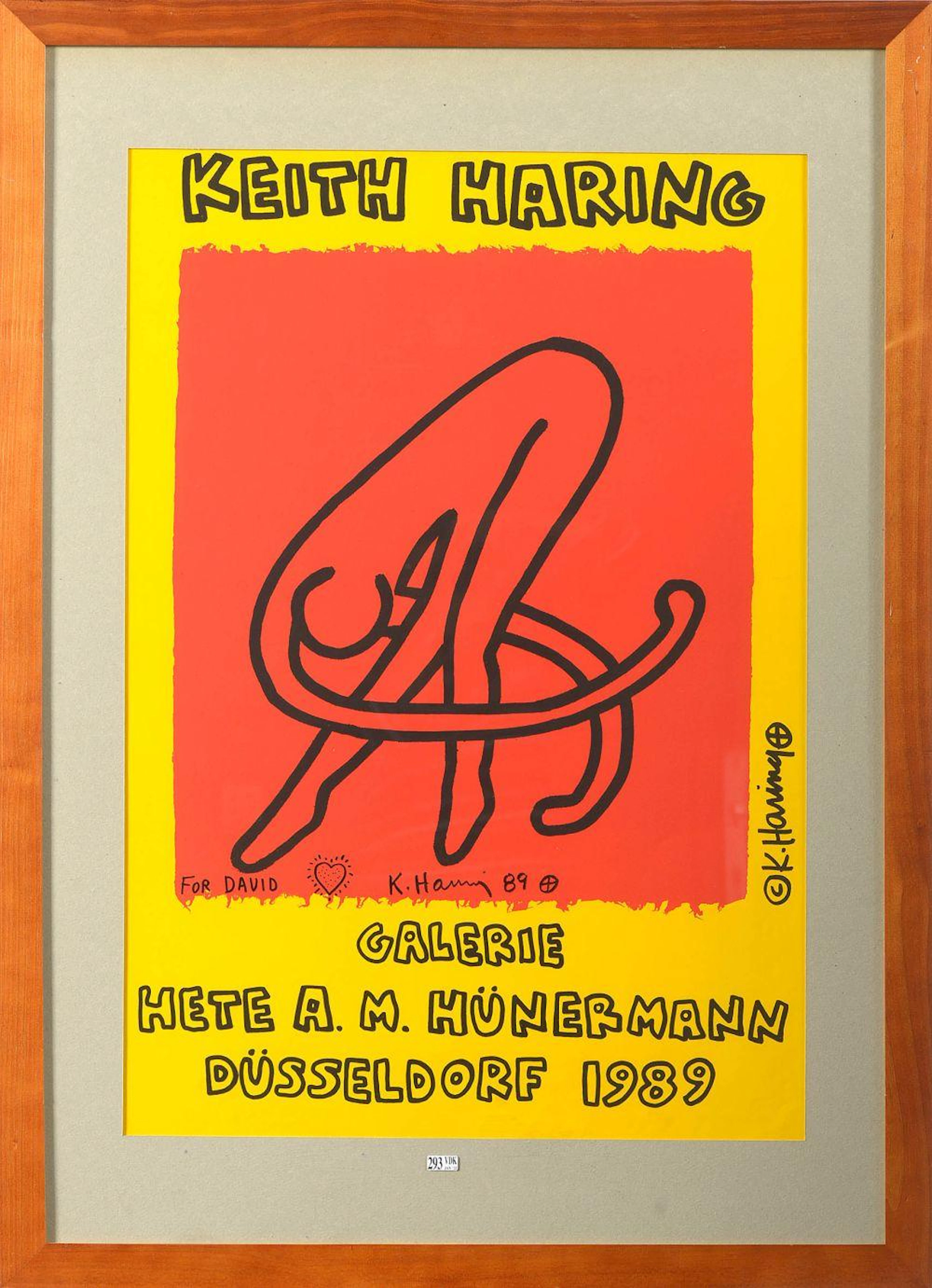 HARING Keith (1958 - 1990) Affiche "Keith Haring - Galerie Hete A.M