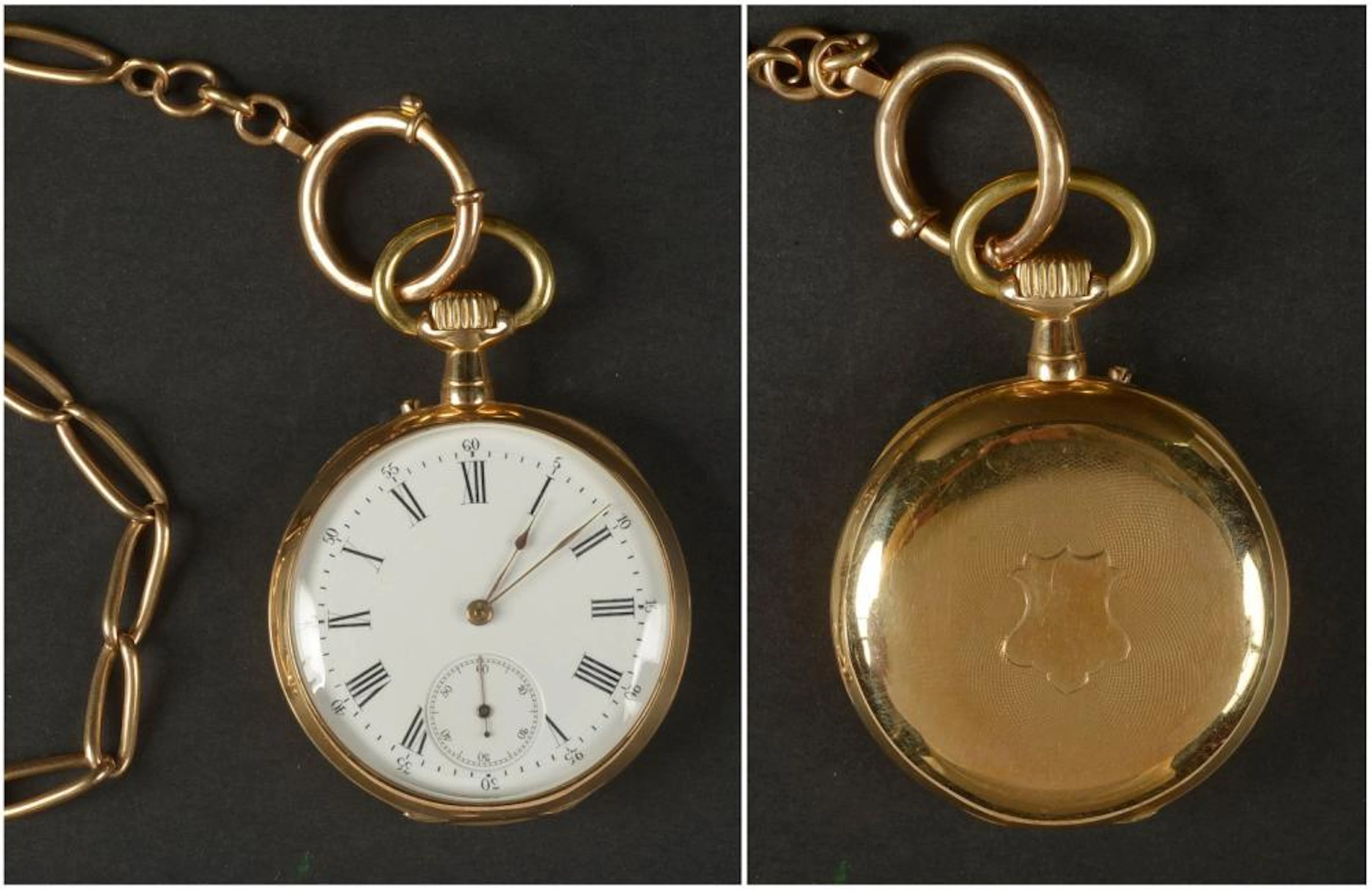 Montre gousset en or jaune 18 carats de marque Pateck & Cie