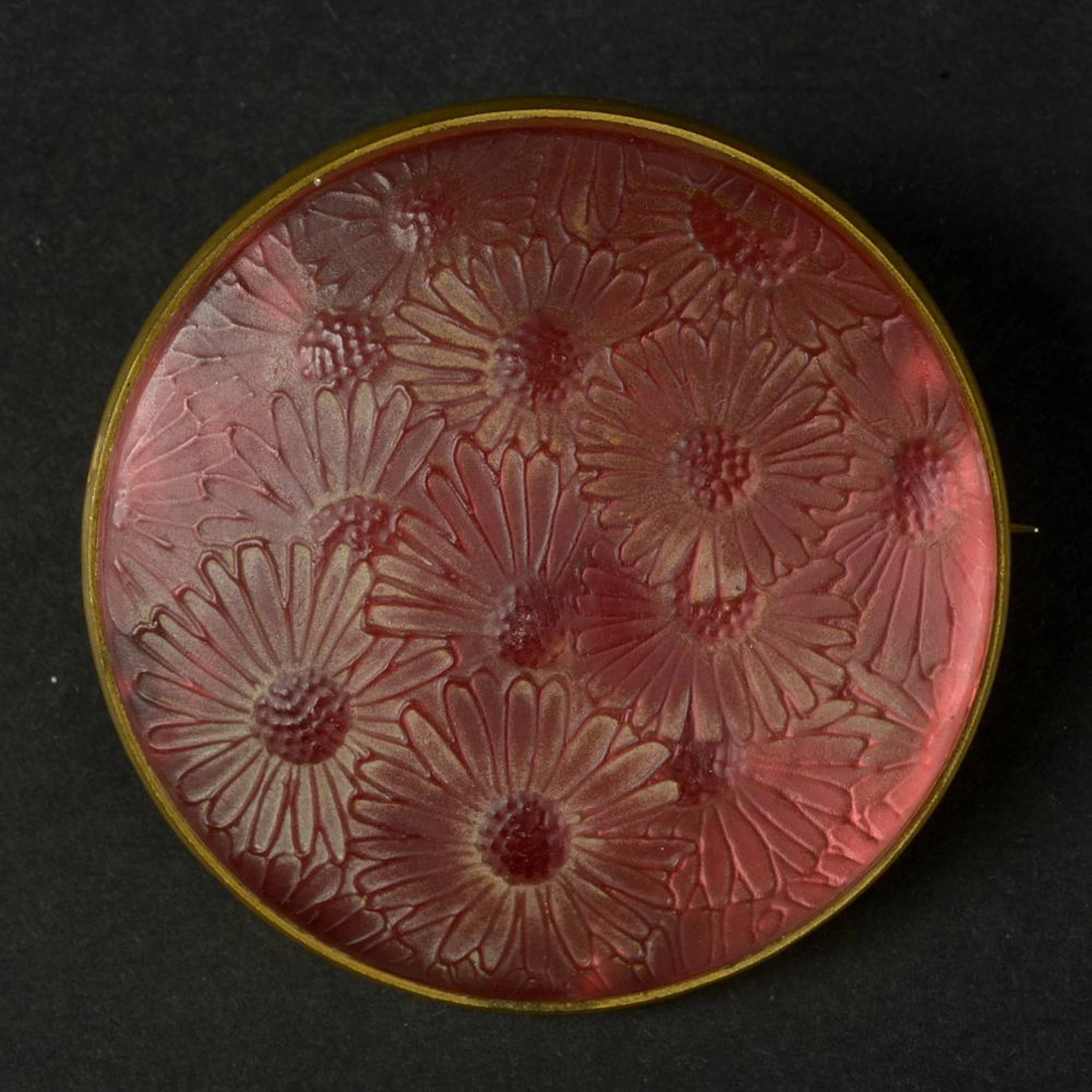 Joaillerie LALIQUE René (1860 - 1945) Broche "Cabochon...